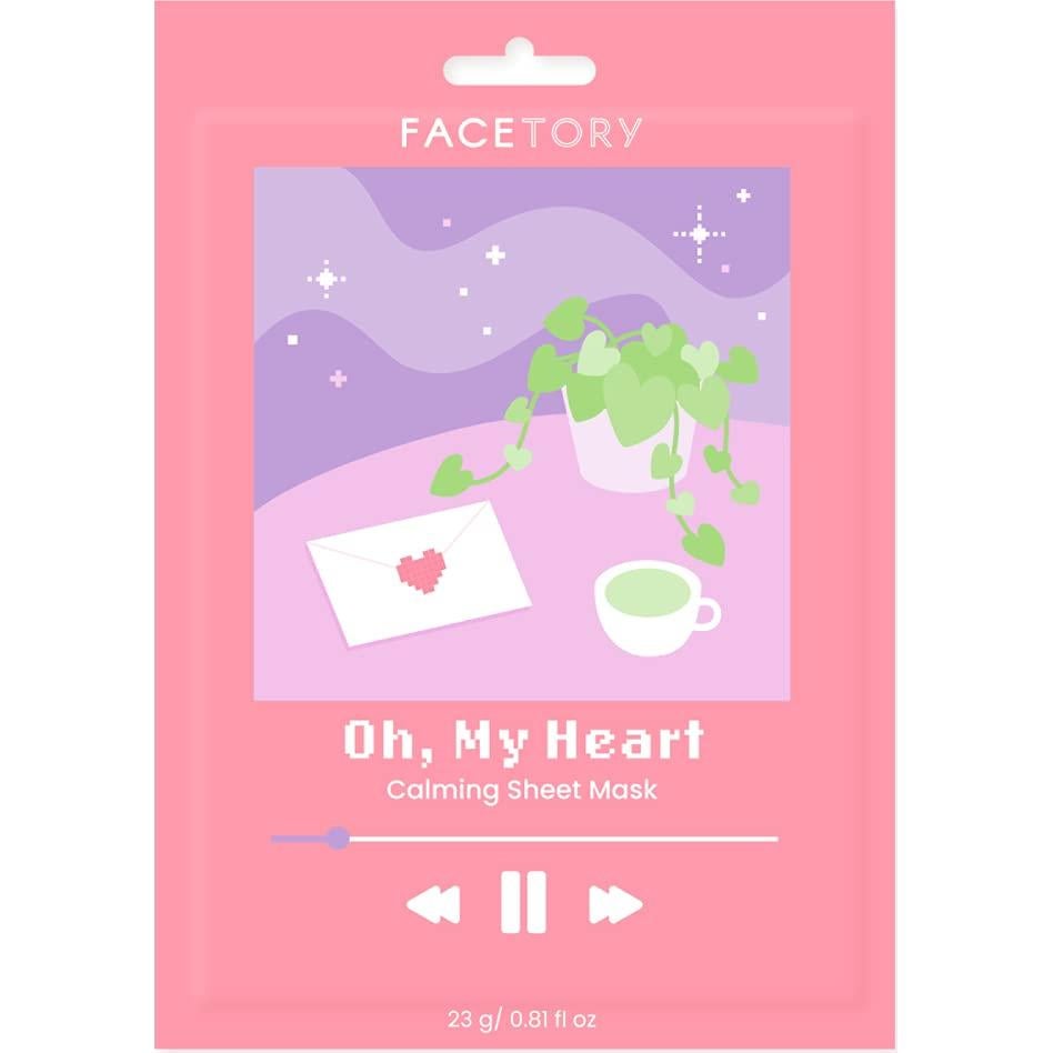 Mascarilla Facial Calmante FaceTory - 5 Paquetes para Piel Grasa