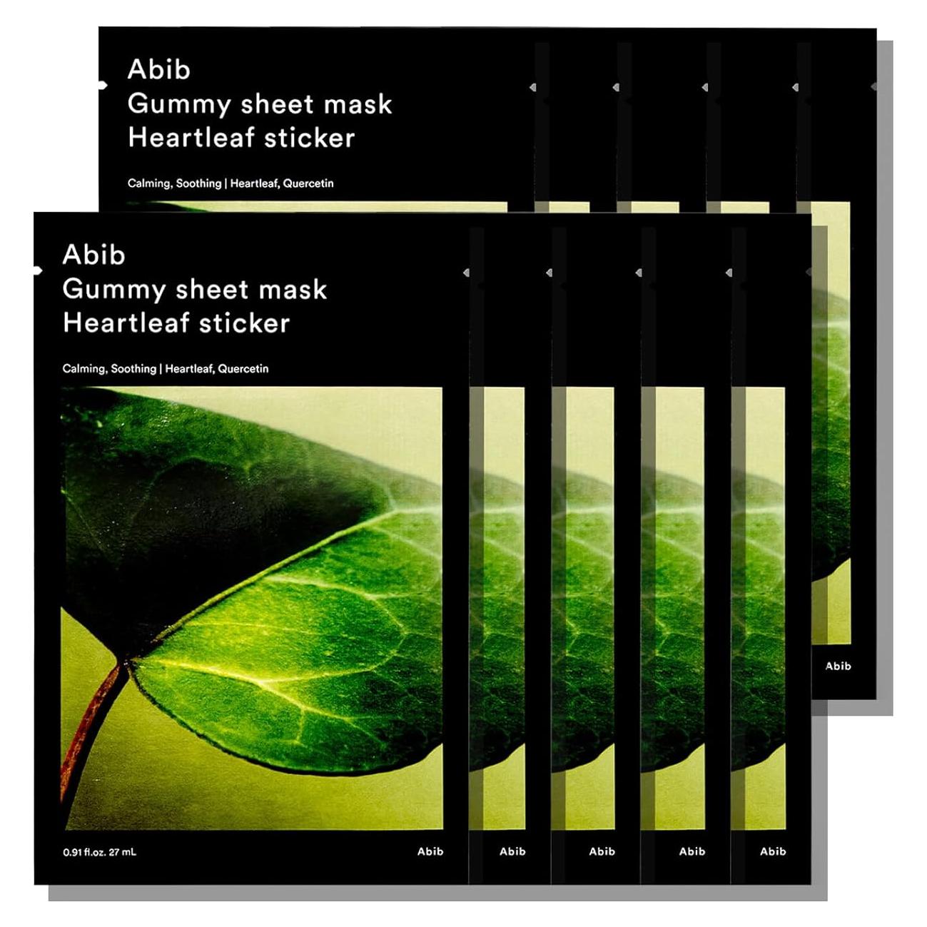 Mascarilla de Hoja Gummy Abib 10 Hojas Calmante Hialurón