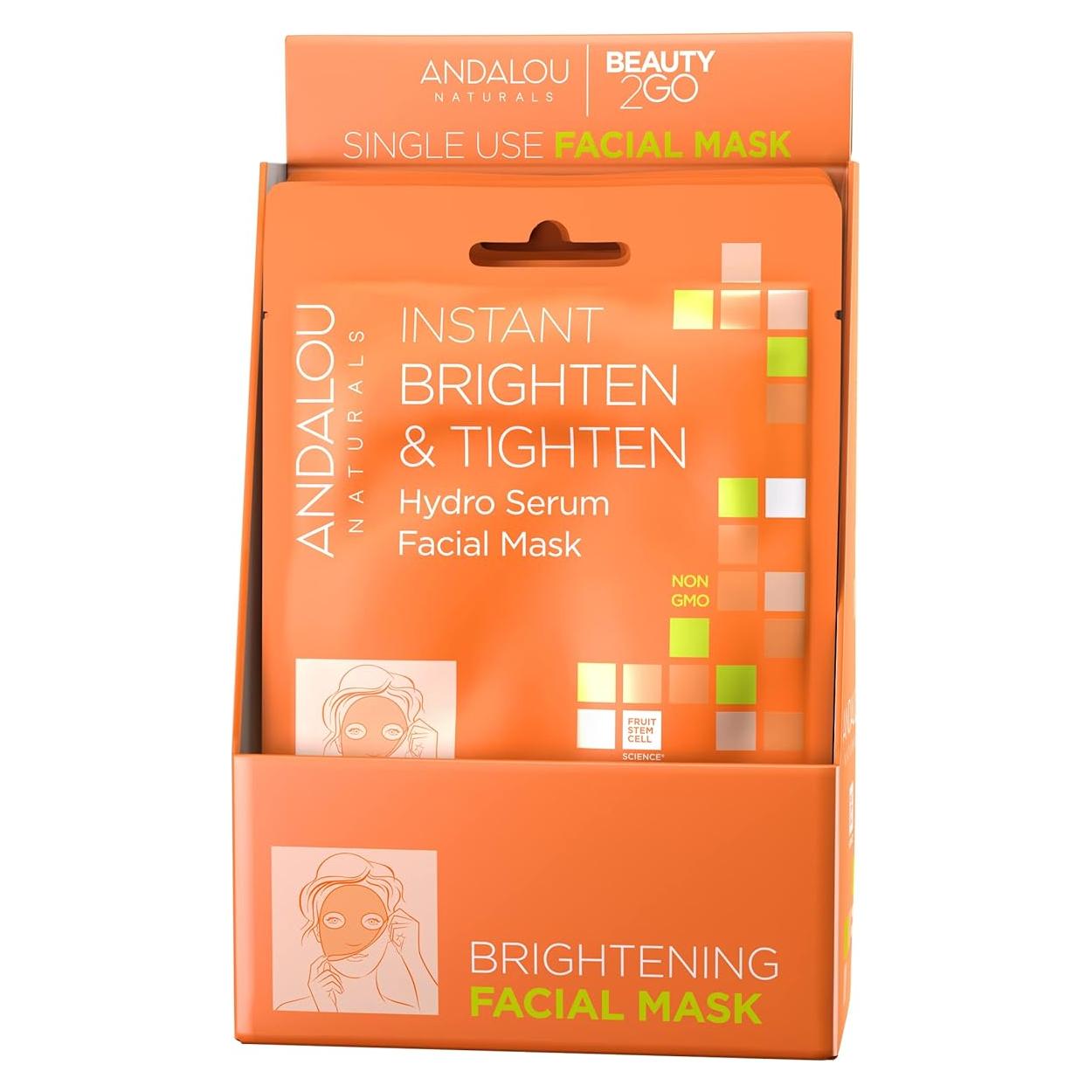 Máscara Facial Hidratante Andalou Naturals 17.7 ml Aclarante