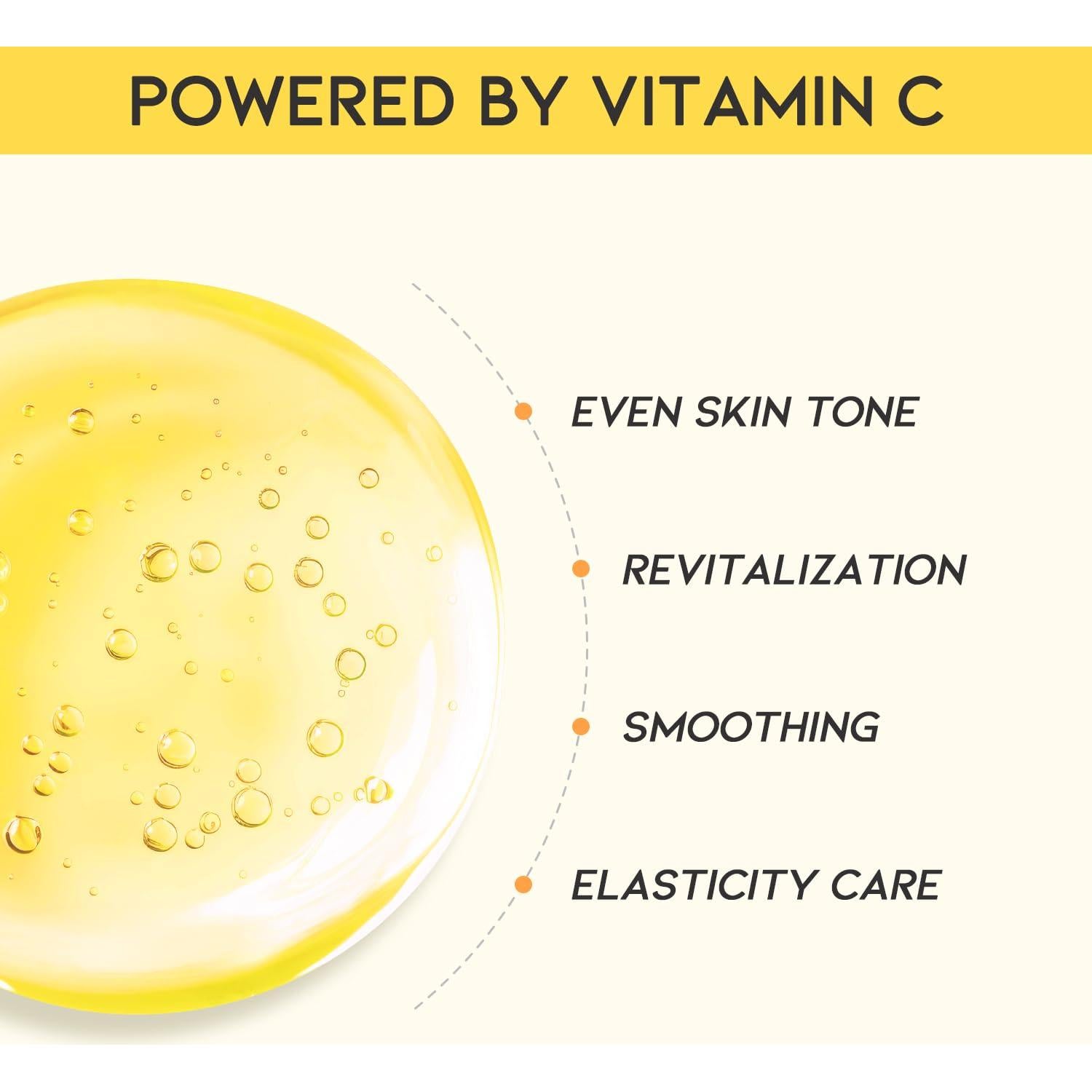 Mascarilla Facial Hidratante GDK de Vitamina C - 10 Piezas
