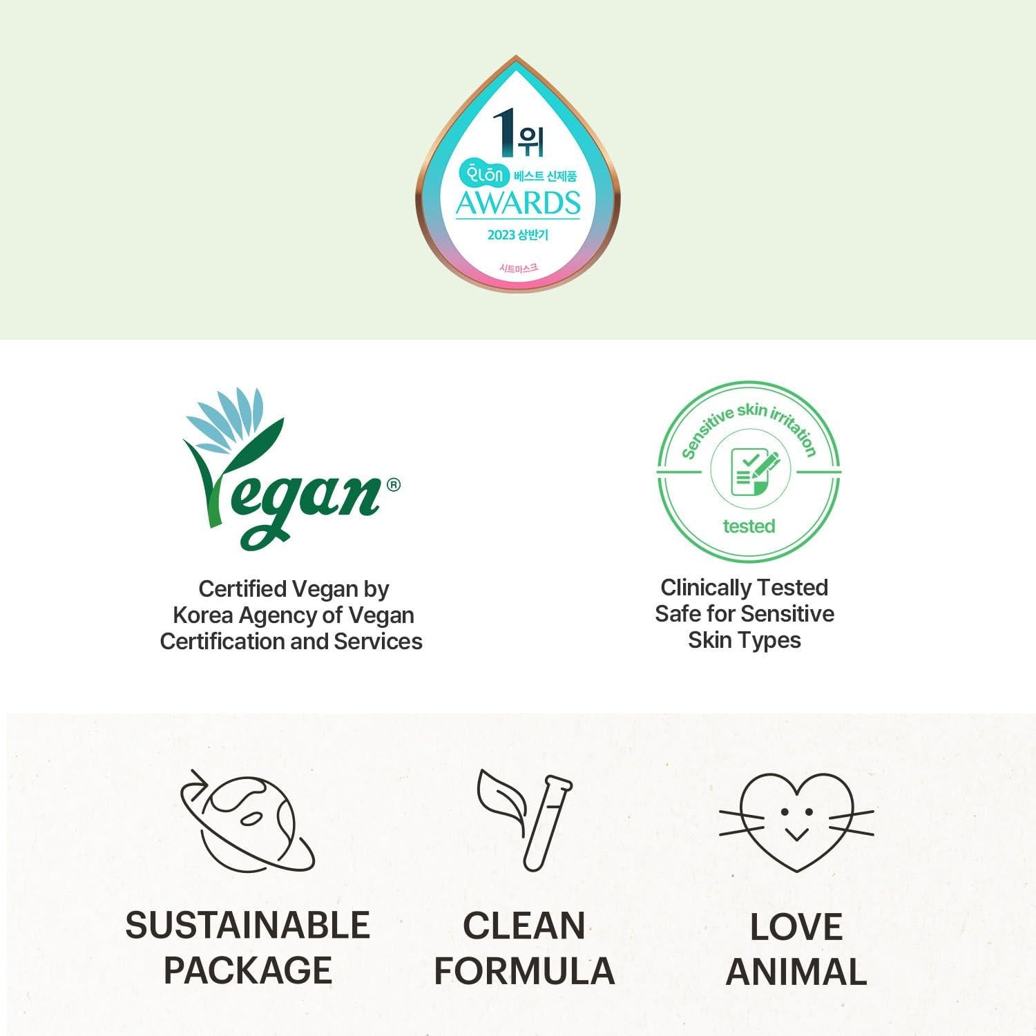 Máscara Facial Torriden Balanceful Cica 10 Hojas 5D Ácido Hialurónico