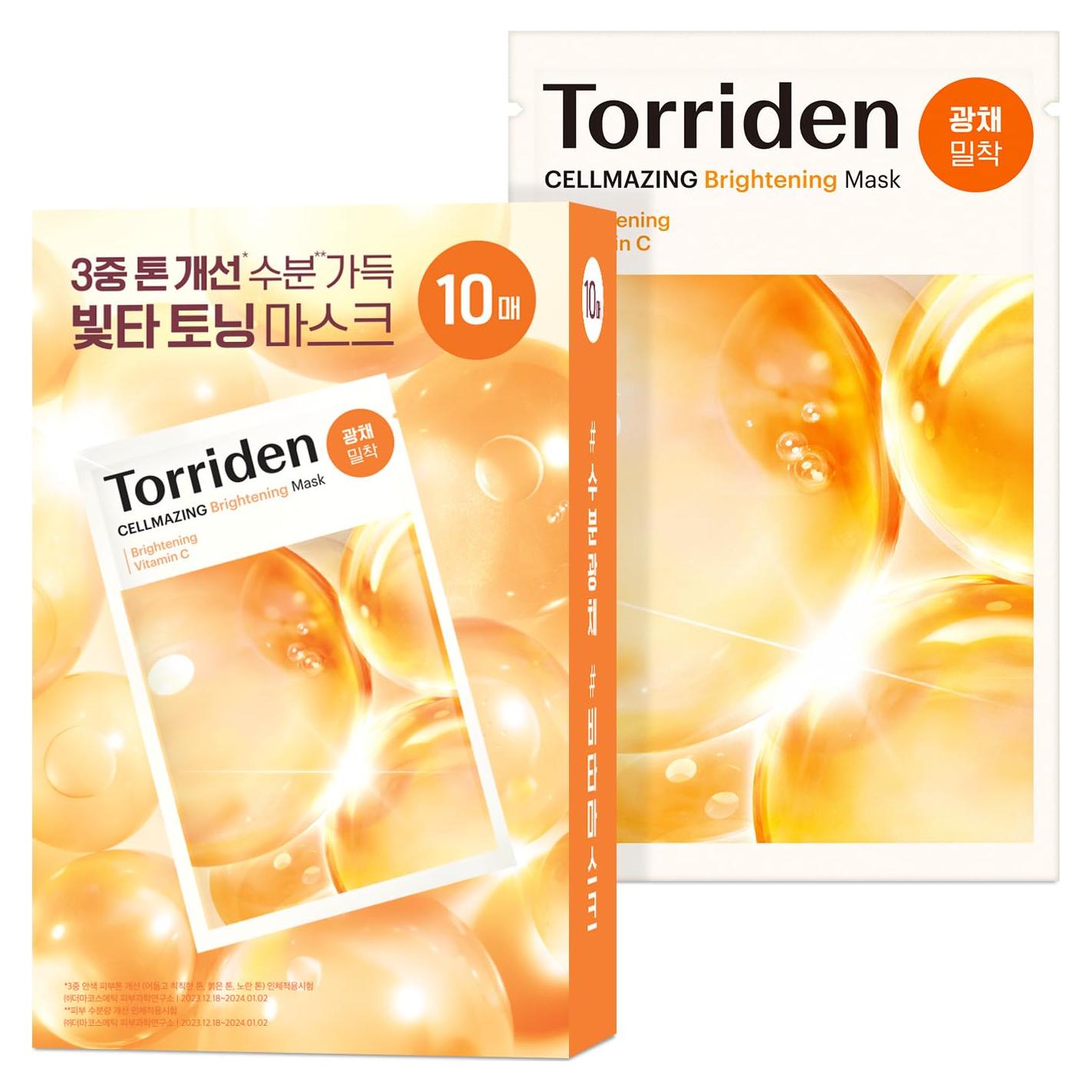 Mascarilla Facial Torriden CELLMAZING Vita C - 10 Hojas