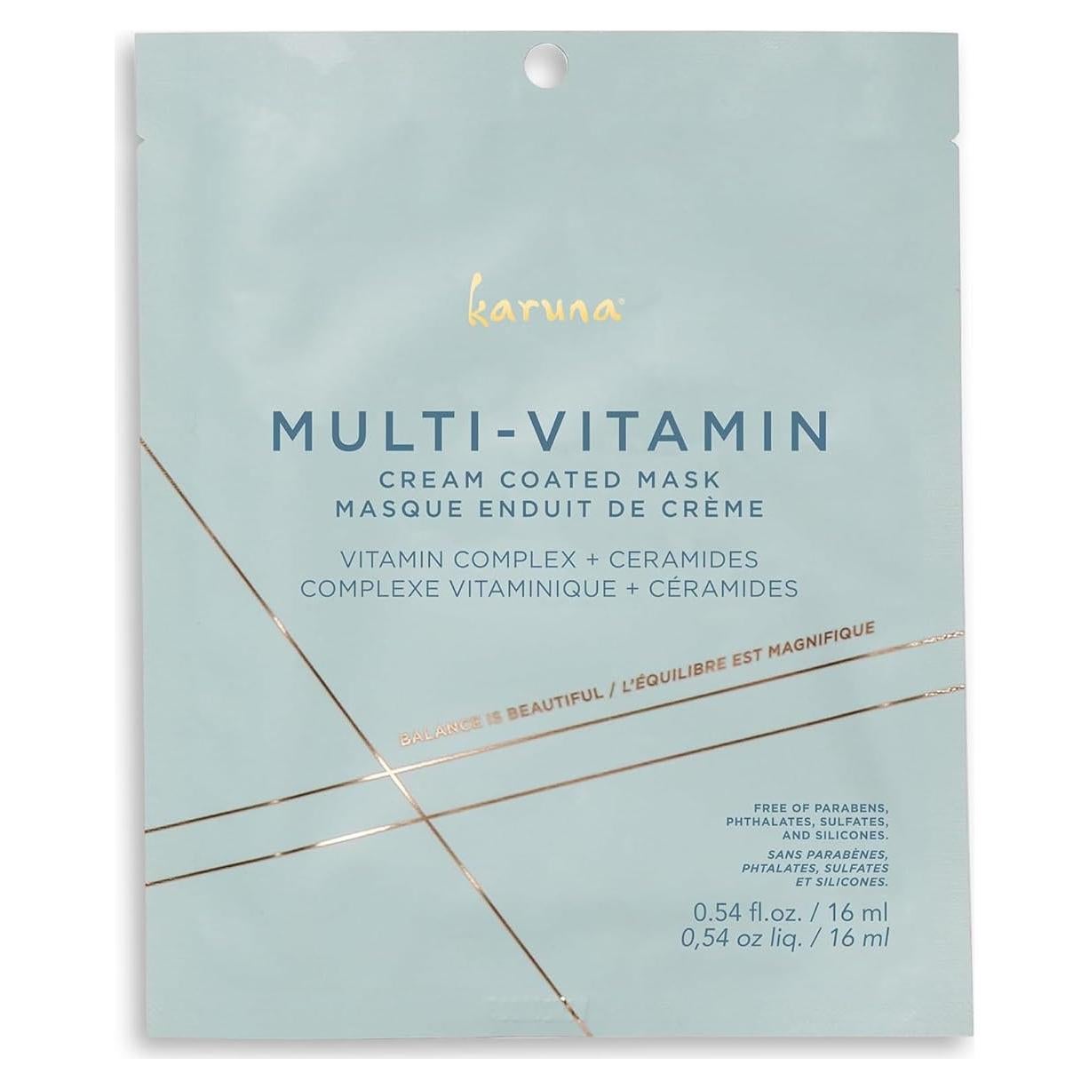 Mascarillas Faciales Karuna Multivitaminas Hidratantes 1 Paquete