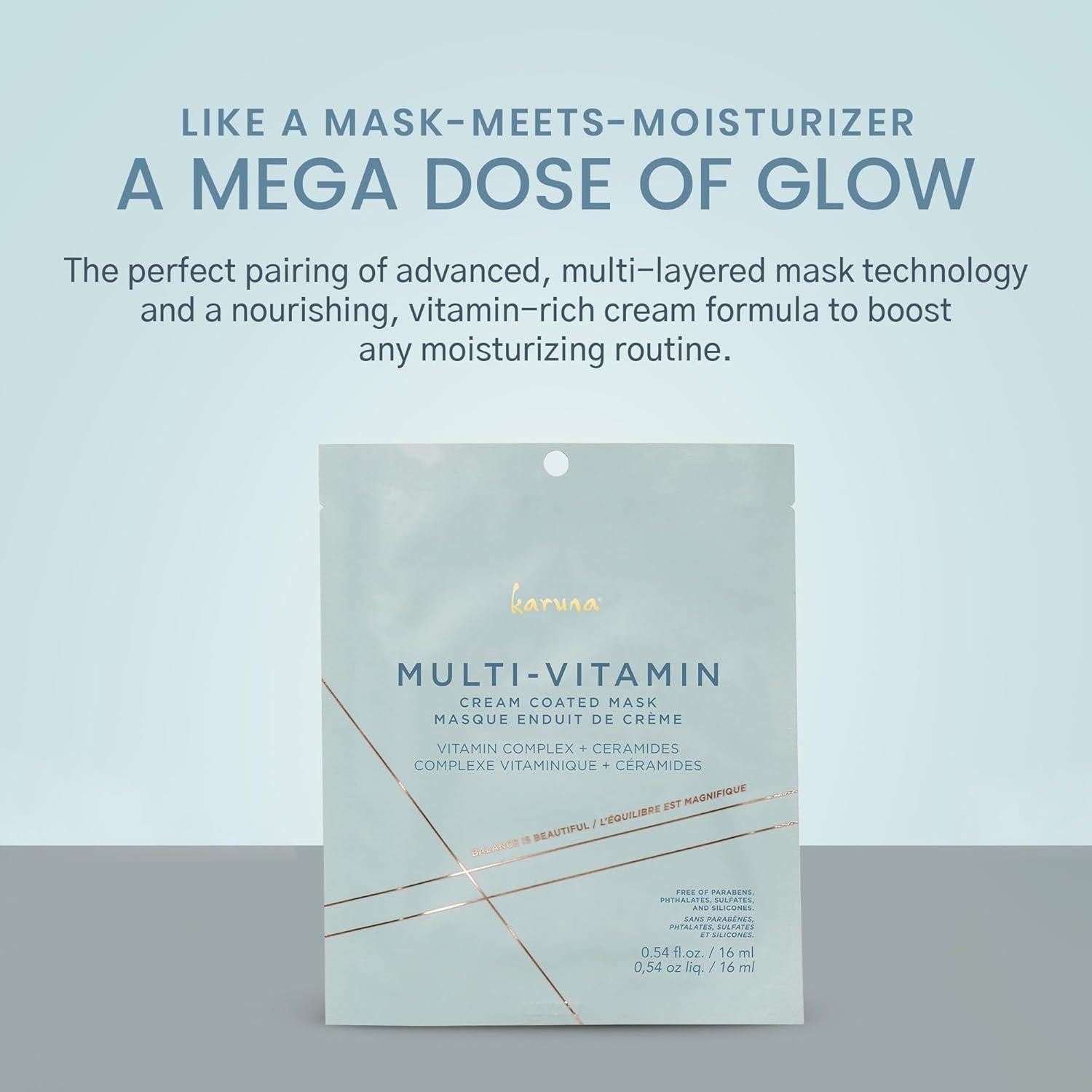 Mascarillas Faciales Karuna Multivitaminas Hidratantes 1 Paquete