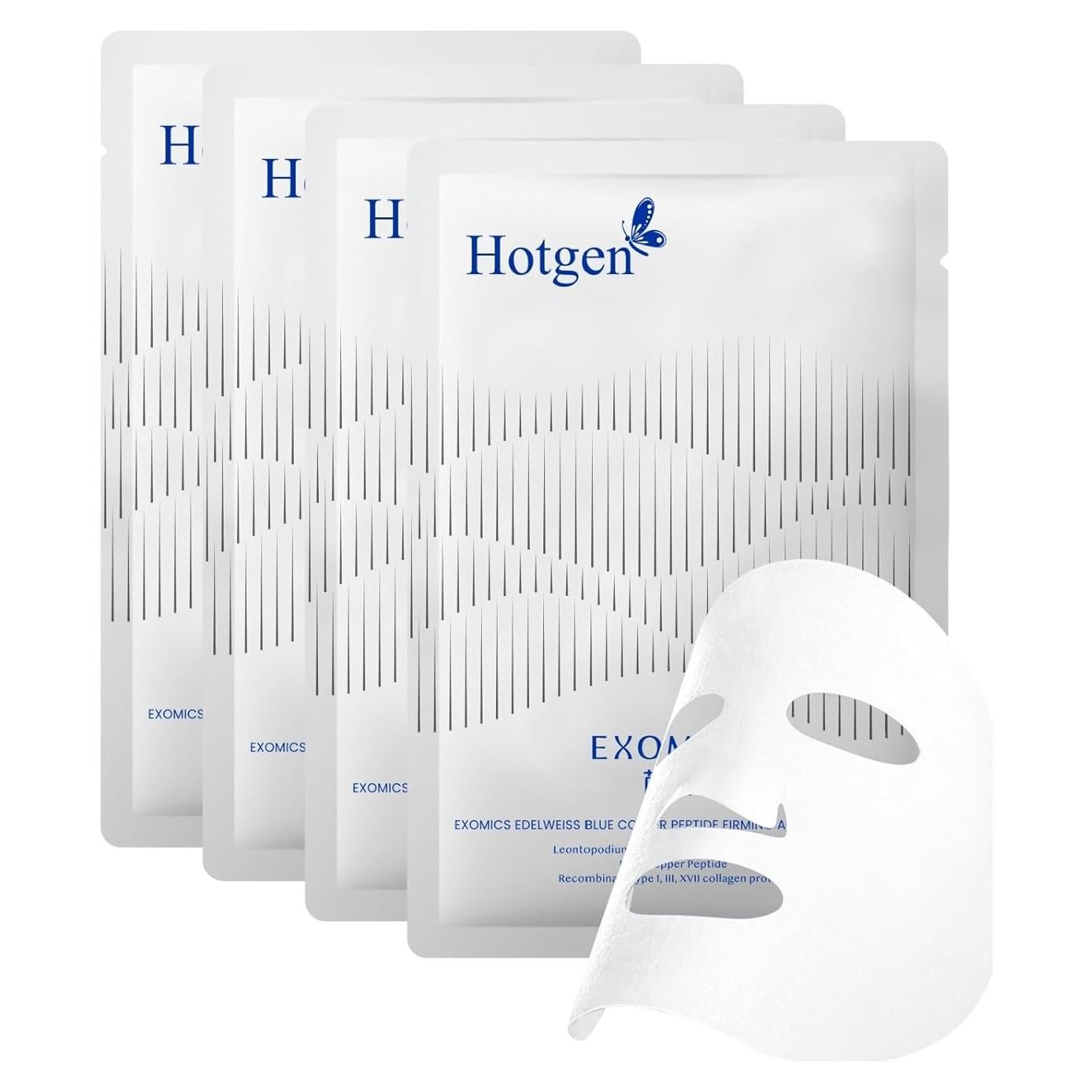 Mascarilla Facial Hidratante Edelweiss 4 Unidades con Colágeno