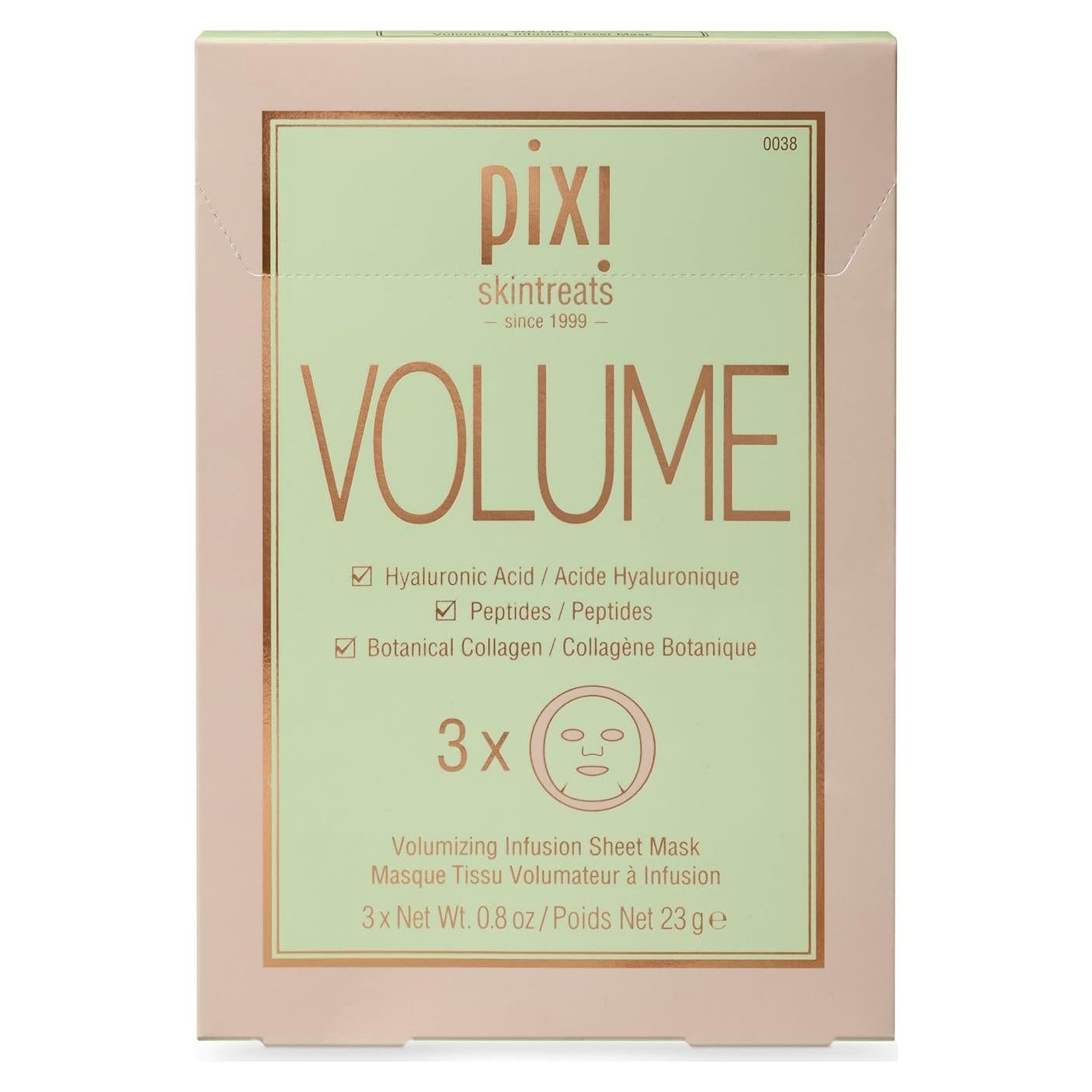 Máscara de Tela Voluminizadora Pixi Beauty - Colágeno 3 Unidades