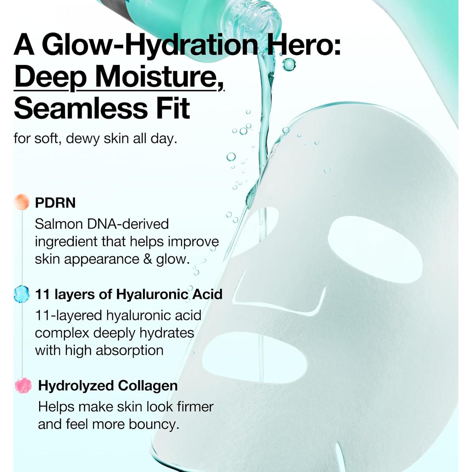 Máscara Facial ANUA PDRN con Ácido Hialurónico 10EA