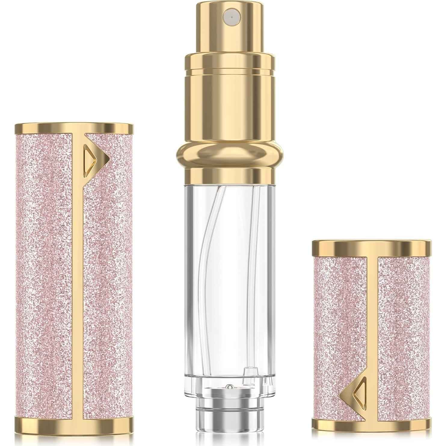 Botella de Perfume Recargable FENHON 5ml Rosa Portátil