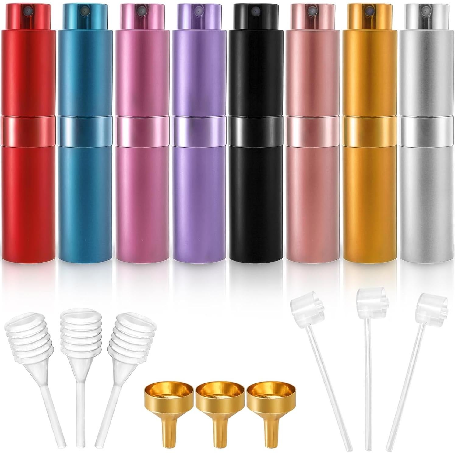 Foraineam 8 Pack Mini Atomizador de Perfume 8ml Viaje