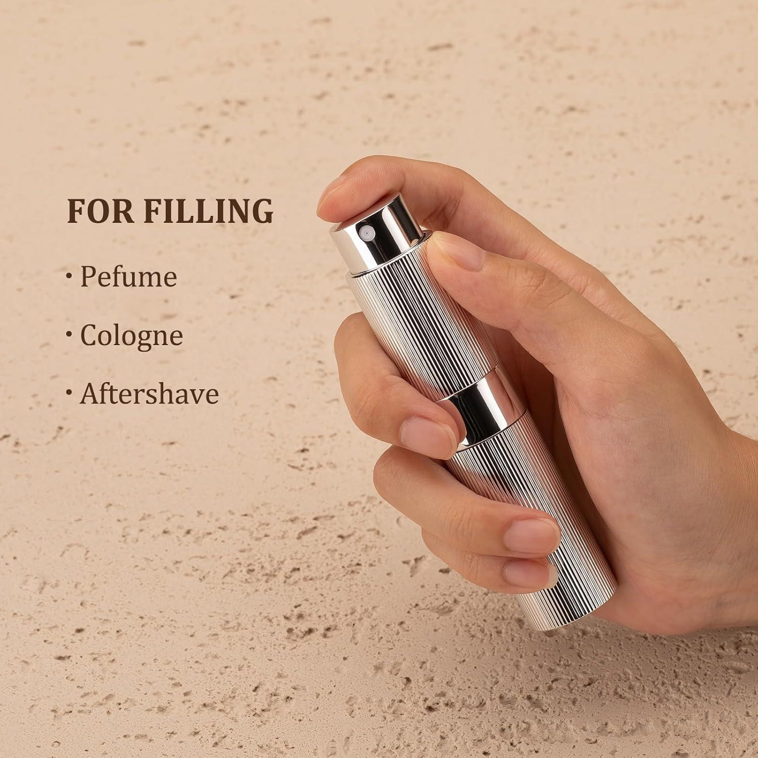 Atomizador de Perfume Recargable LISAPACK 8ml Negro