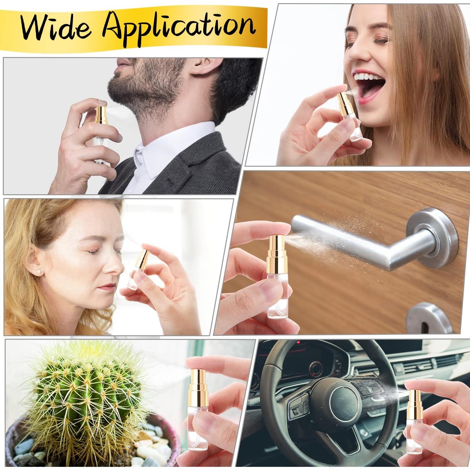 Cositina 30 Pack Mini Botellas Spray 3ml Vidrio A Prueba de Fugas