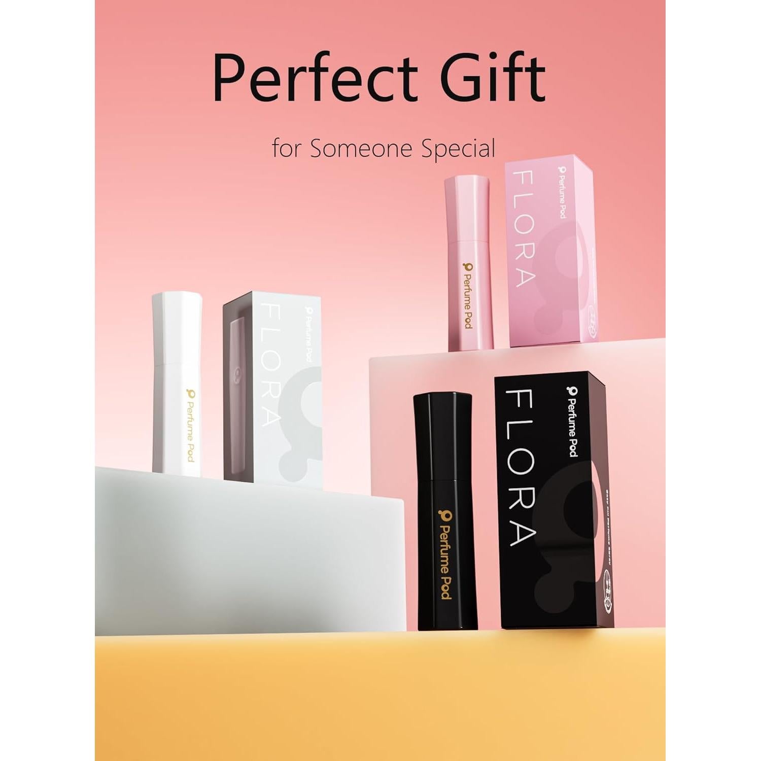 Atomizador de Perfume Recargable Perfume Pod FLORA01 Rosa 5ml