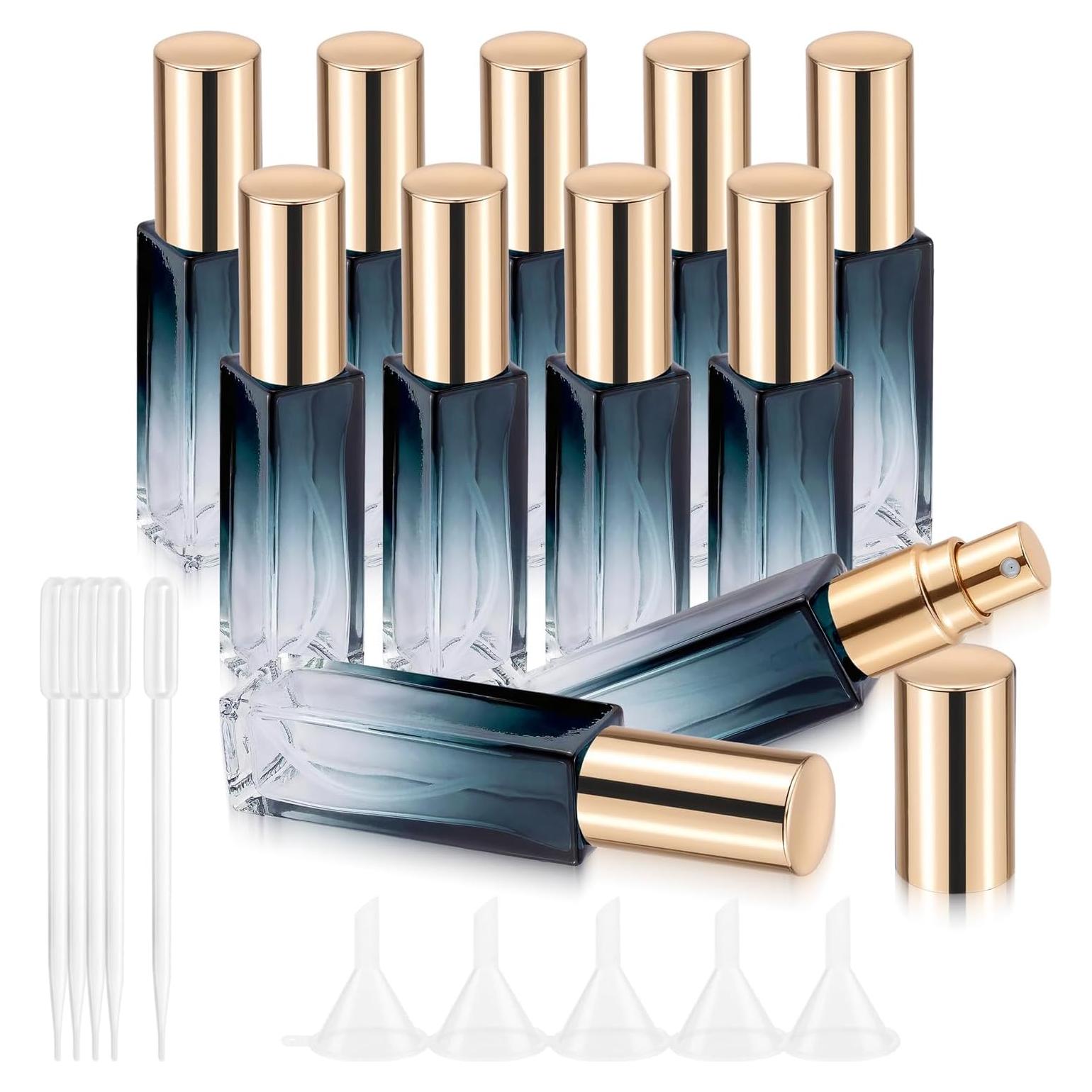 Kesell 10ml Botellas de Spray Rellenables 11 Pcs Vidrio