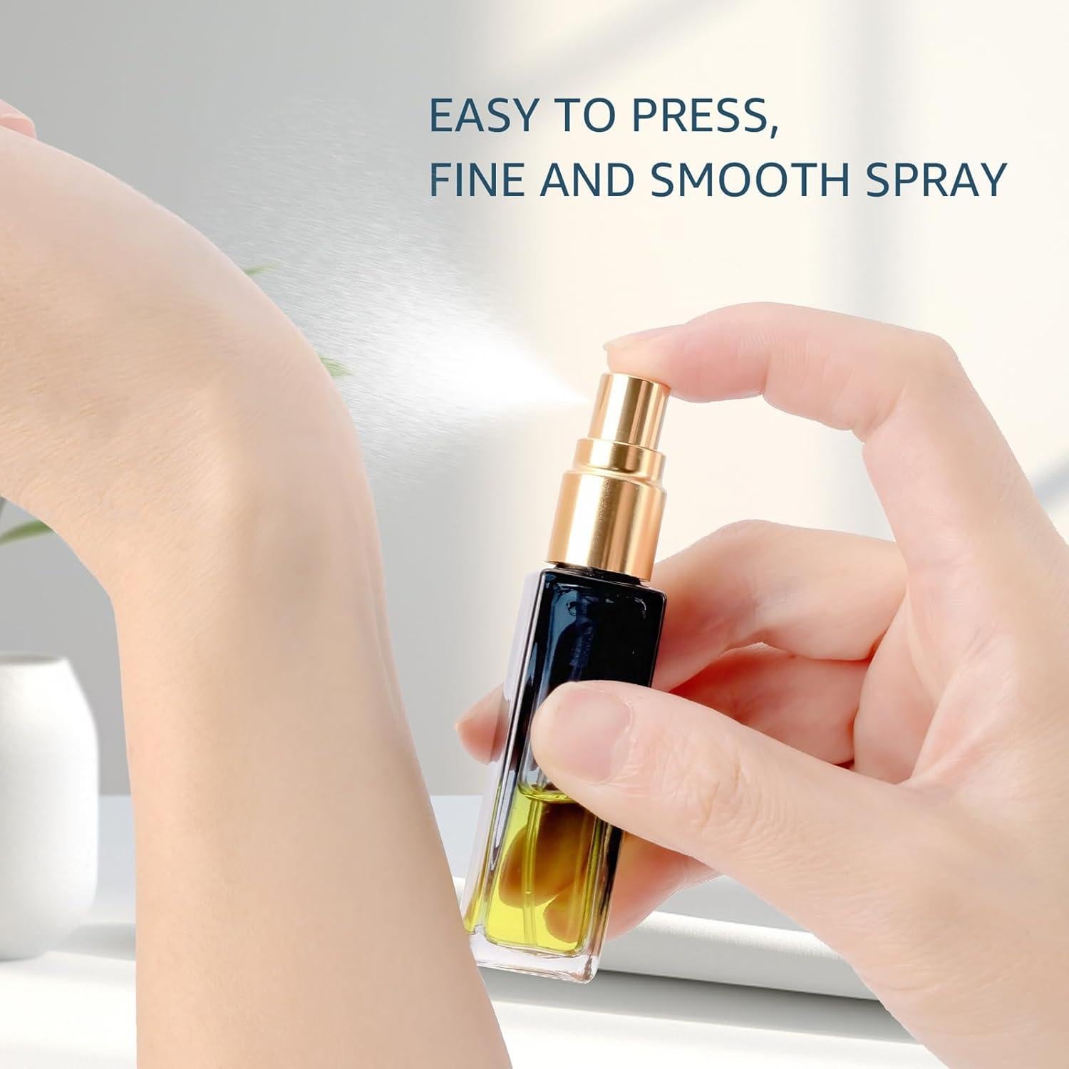 Kesell 10ml Botellas de Spray Rellenables 11 Pcs Vidrio