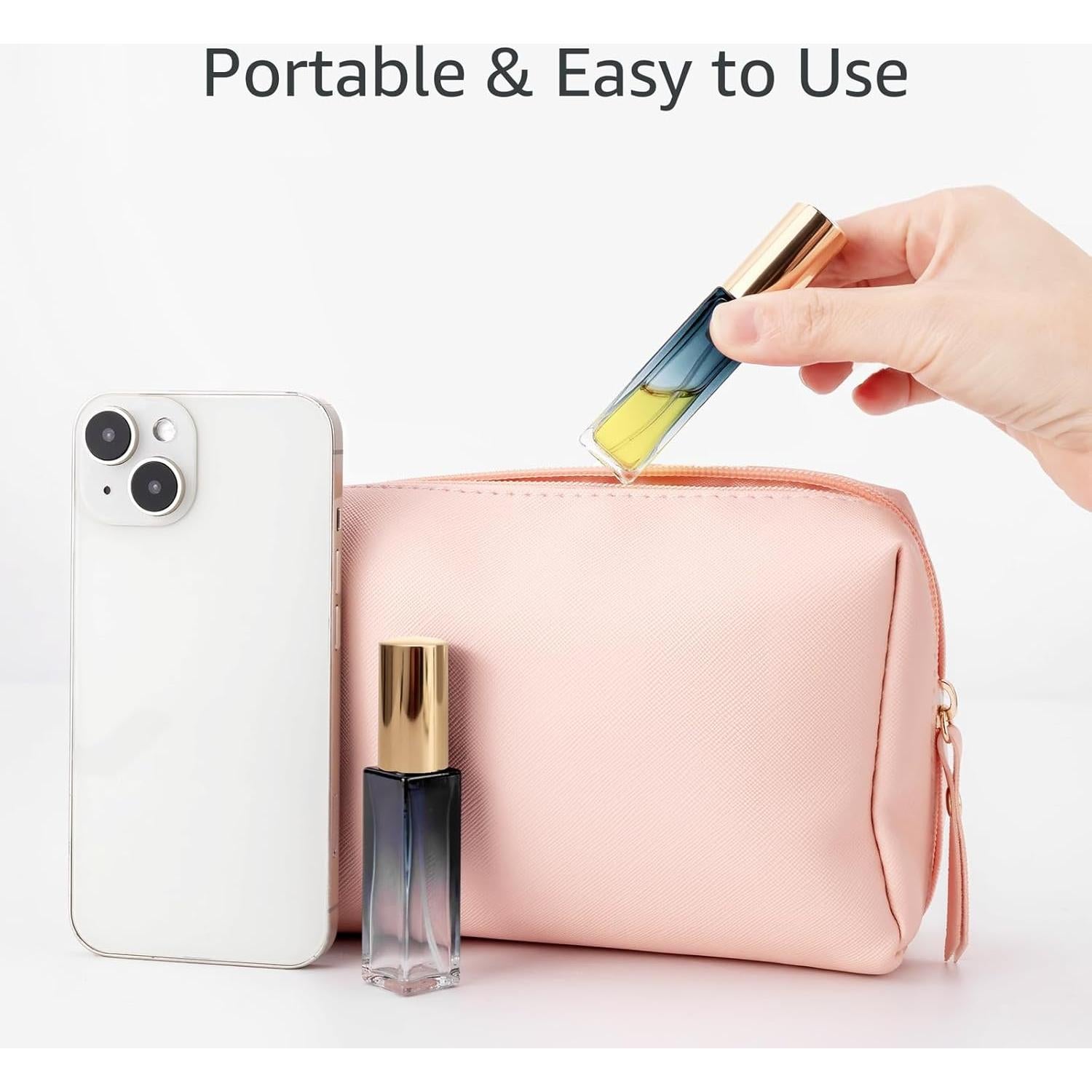 Kesell 10ml Botellas de Spray Rellenables 11 Pcs Vidrio