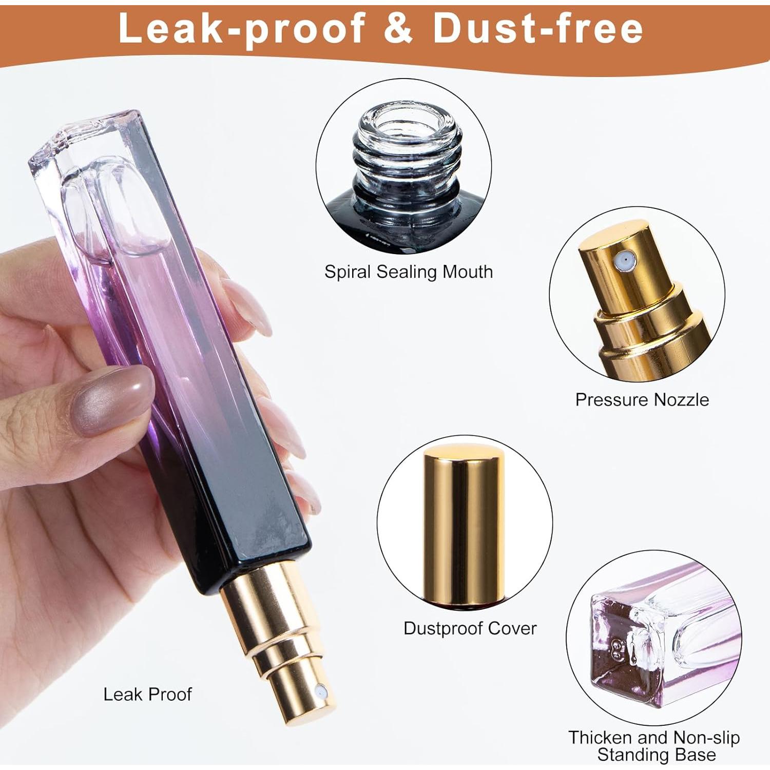 Set de 5 Botellas de Perfume Rellenables Beomeen 10ML Vidrio