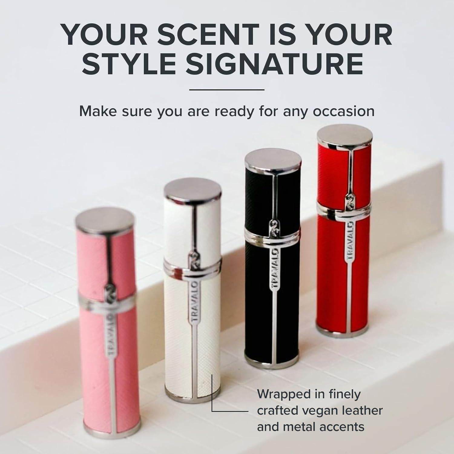 Atomizador de Perfume Travalo Milano Negro - Mini Pulverizador Reutilizable