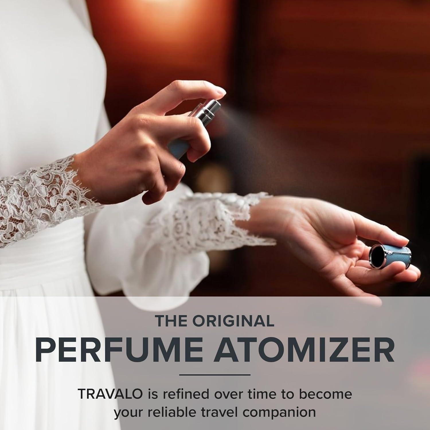 Atomizador de Perfume Travalo Milano Negro - Mini Pulverizador Reutilizable