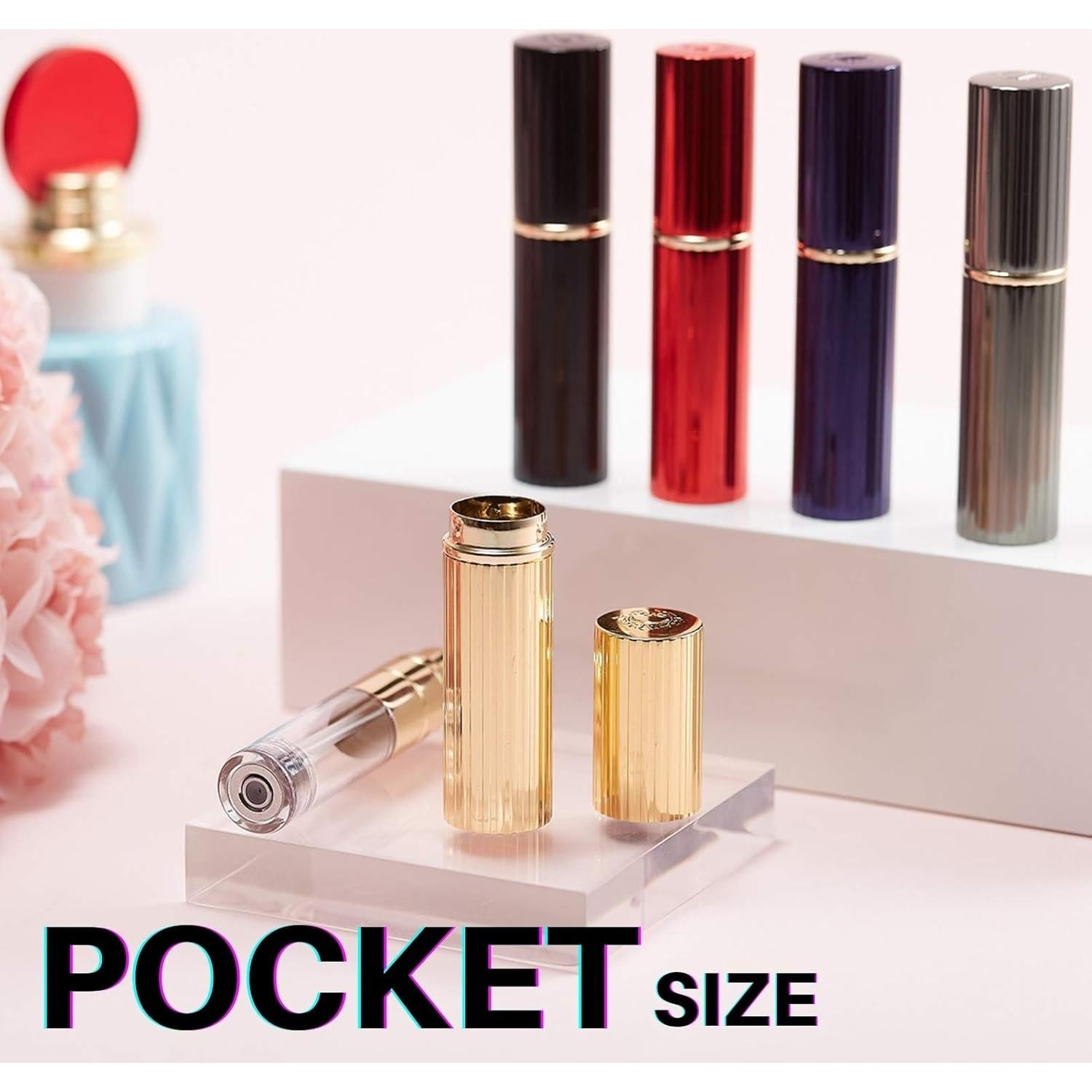 Botella Atomizadora de Perfume UULANFA Mini Refillable 11cm