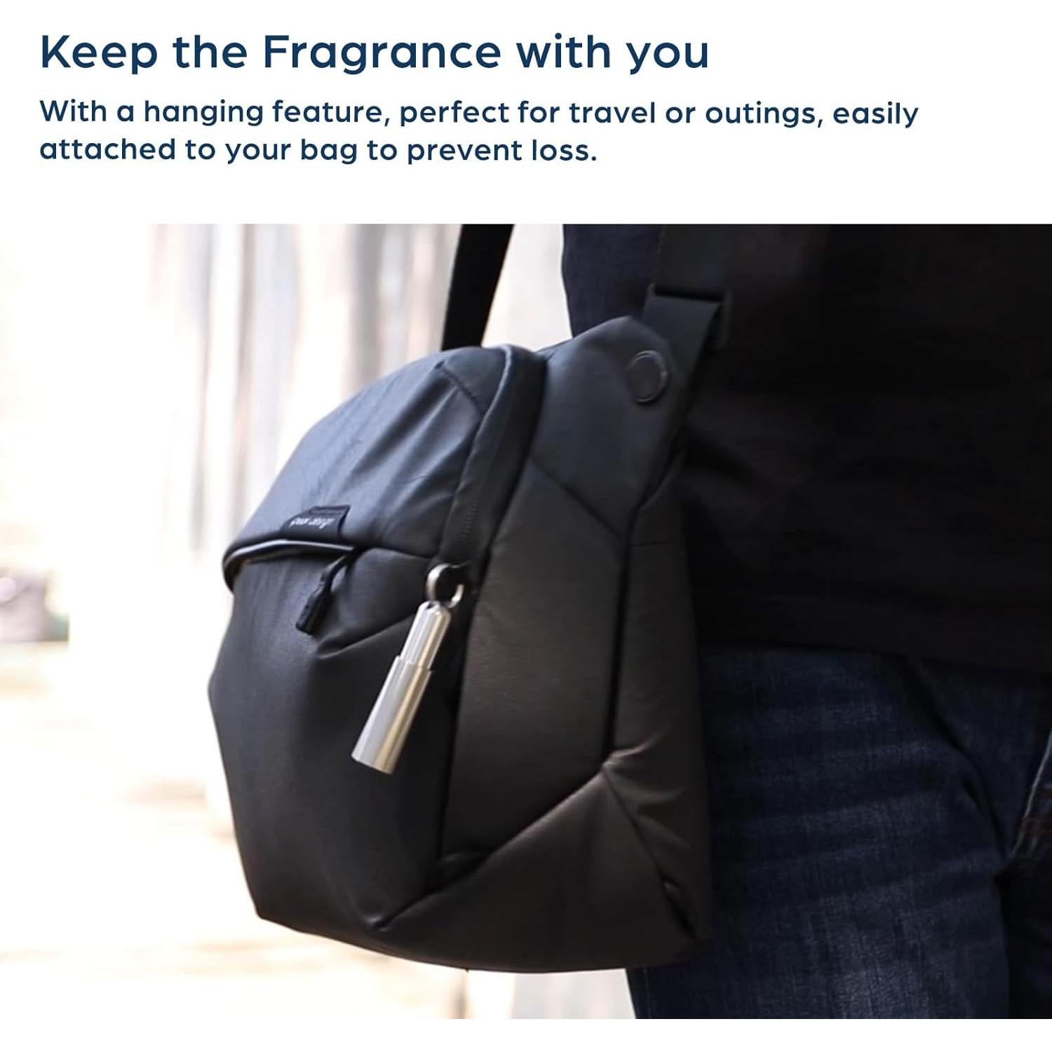 Atomizador de Perfume Rellenable mordeco 5ml Metal Negro Mate