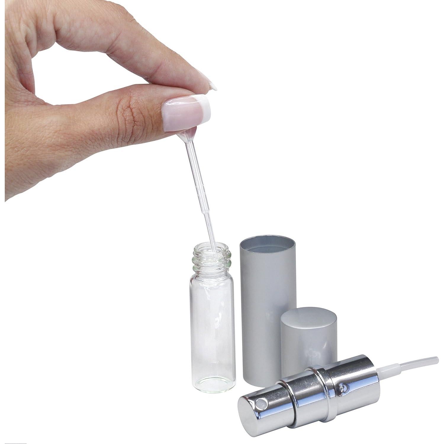 Atomizadores Recargables L'AUTRE PEAU 5ml Metal y Vidrio - Set de 5