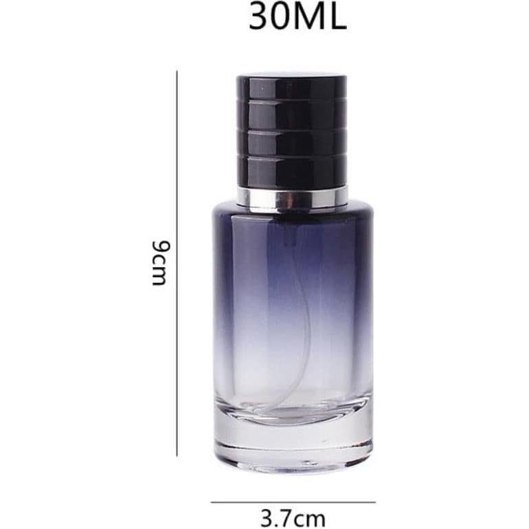 Atomizador de Perfume Recargable Jinshining 30ml Vidrio Negro