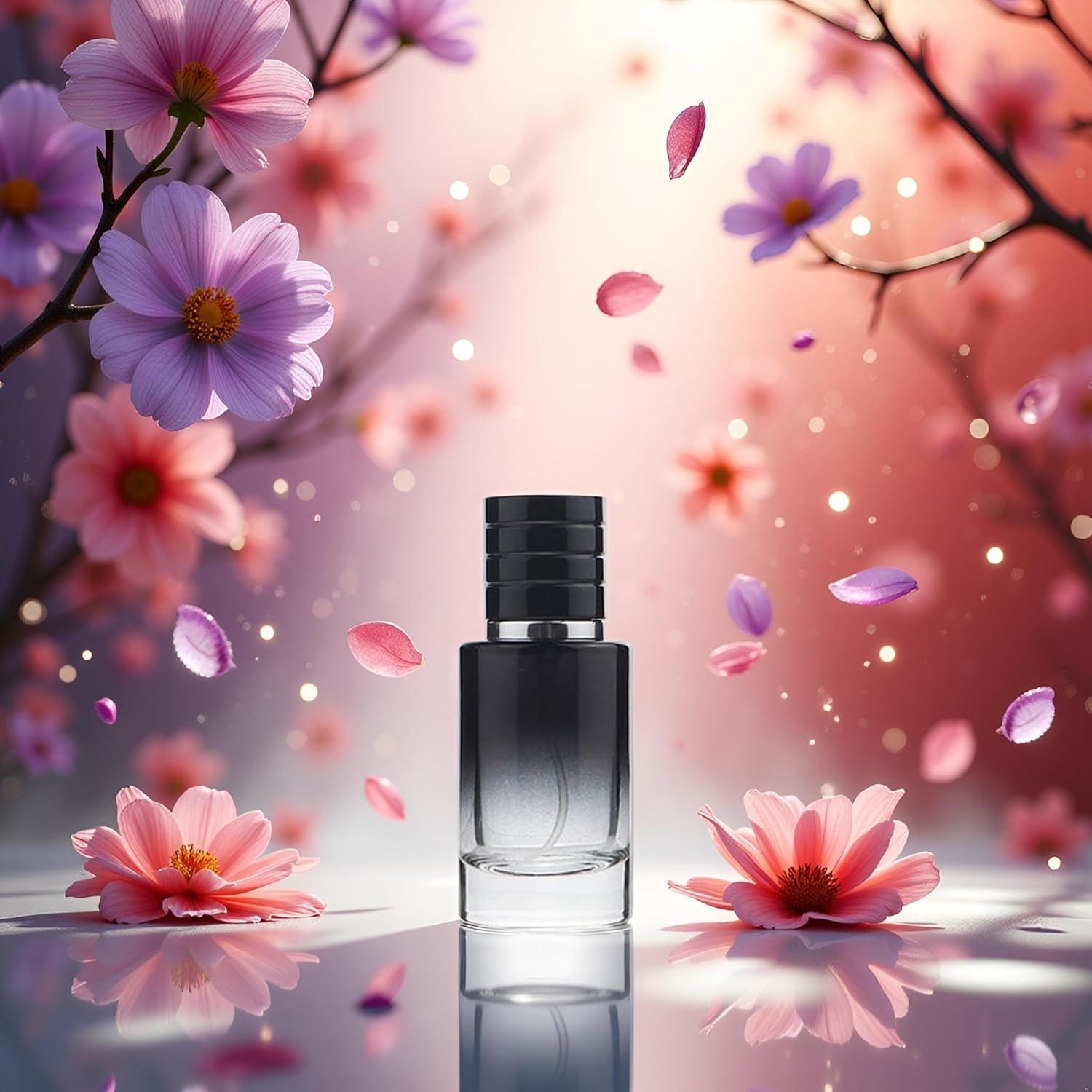 Atomizador de Perfume Recargable Jinshining 30ml Vidrio Negro