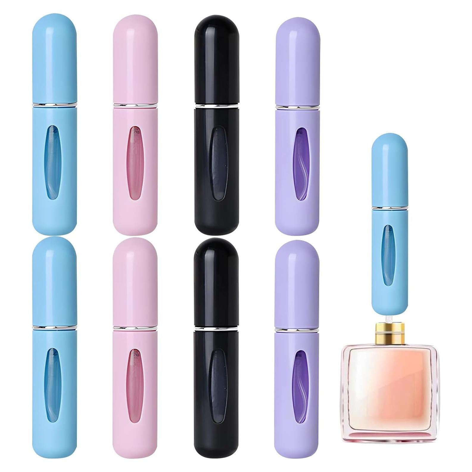 8 Atomizadores de Perfume Mini Recargables GEDEUBAN 5ml