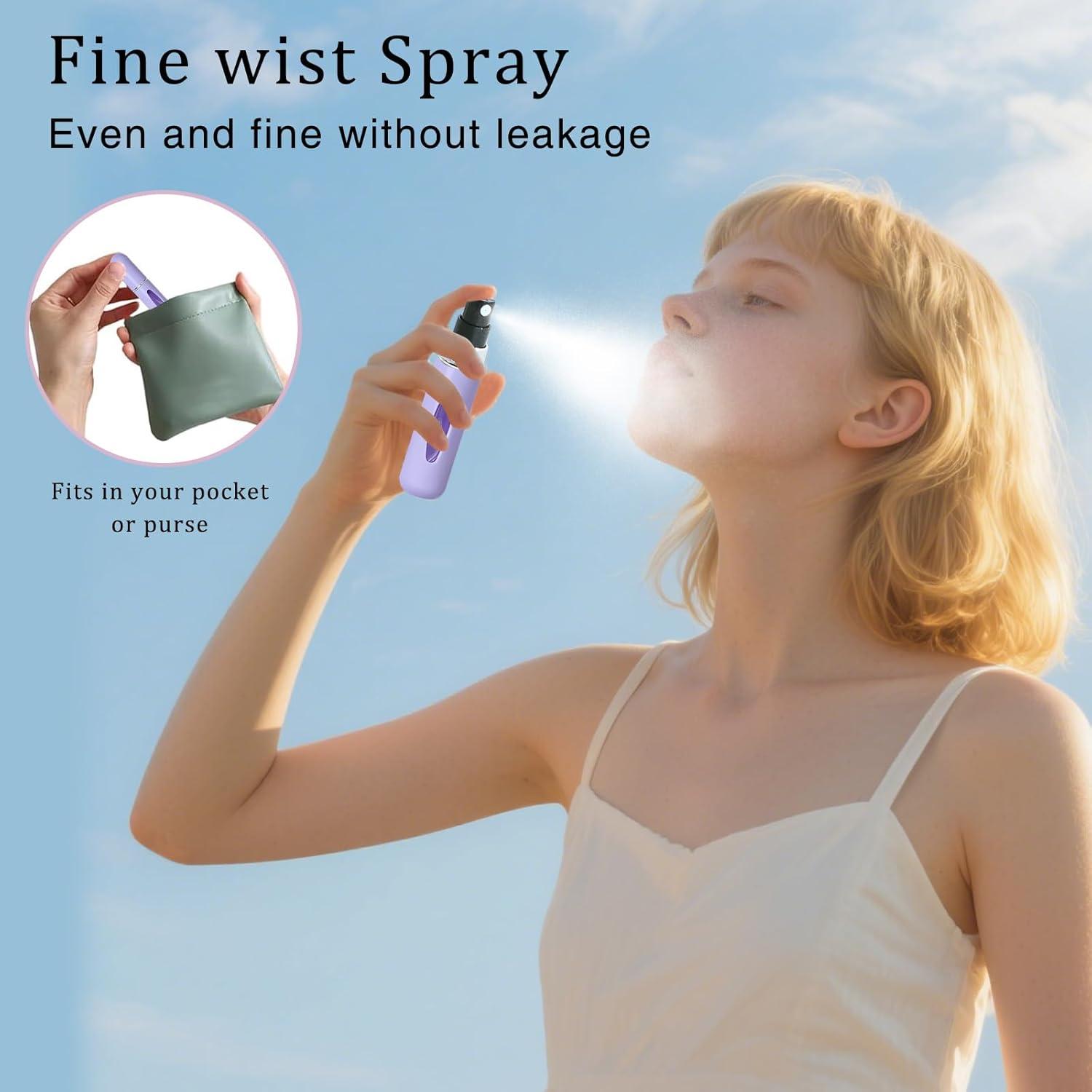 8 Atomizadores de Perfume Mini Recargables GEDEUBAN 5ml