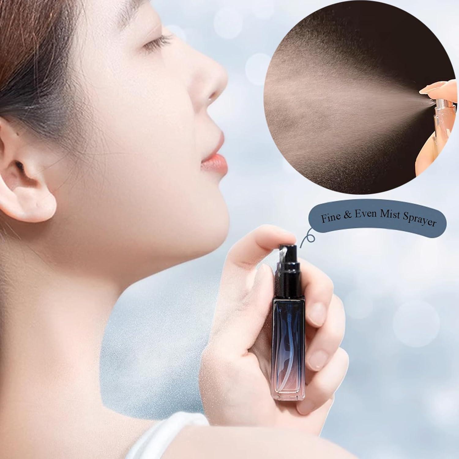 Botella de Perfume Refillable Qeuly 10ml Azul Gradiente