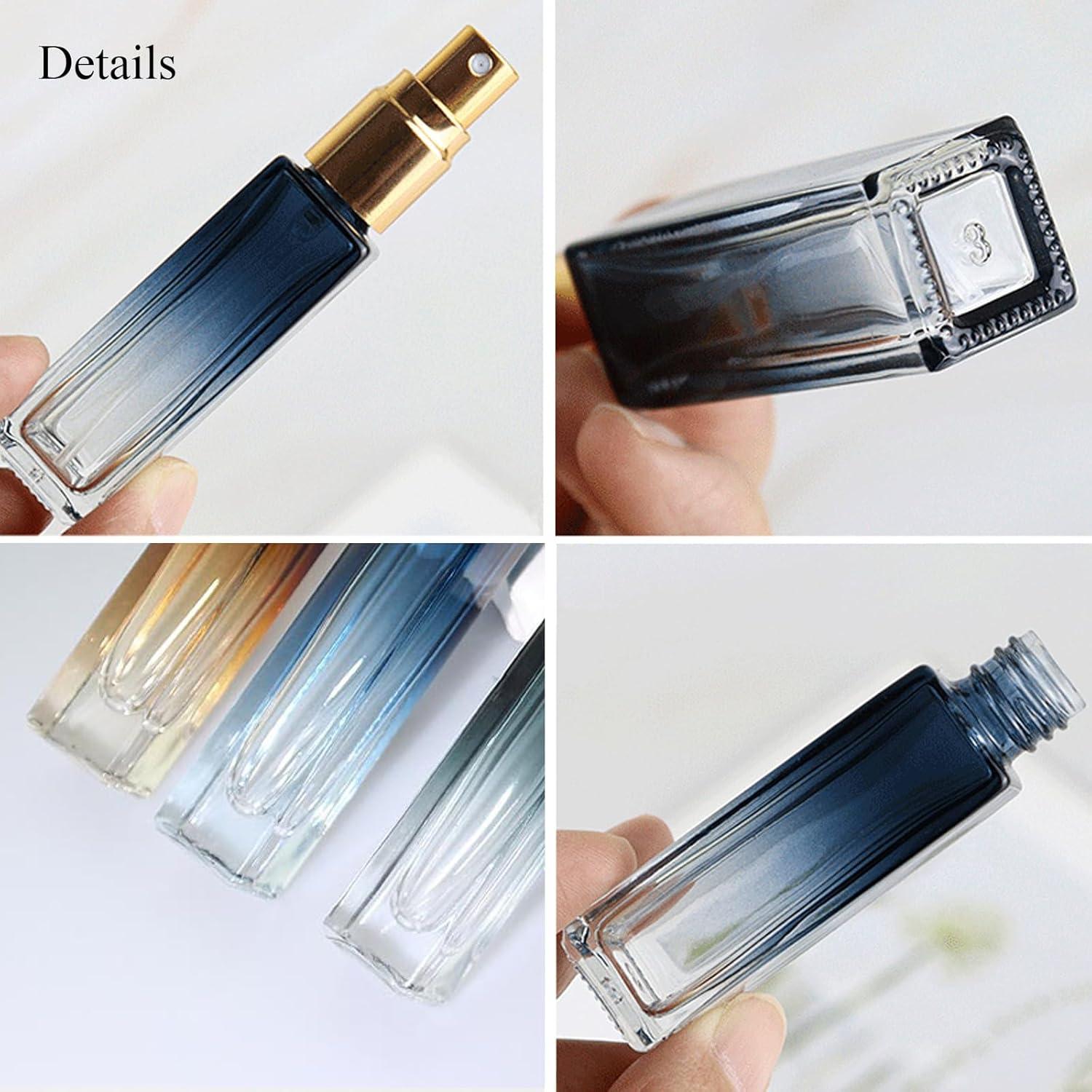 Botella de Perfume Refillable Qeuly 10ml Azul Gradiente