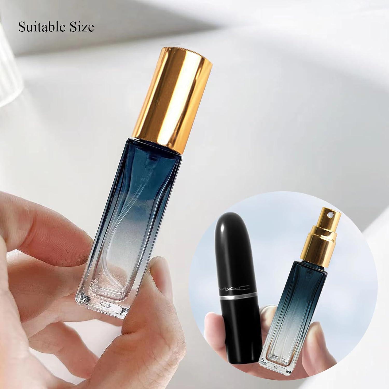 Botella de Perfume Refillable Qeuly 10ml Azul Gradiente