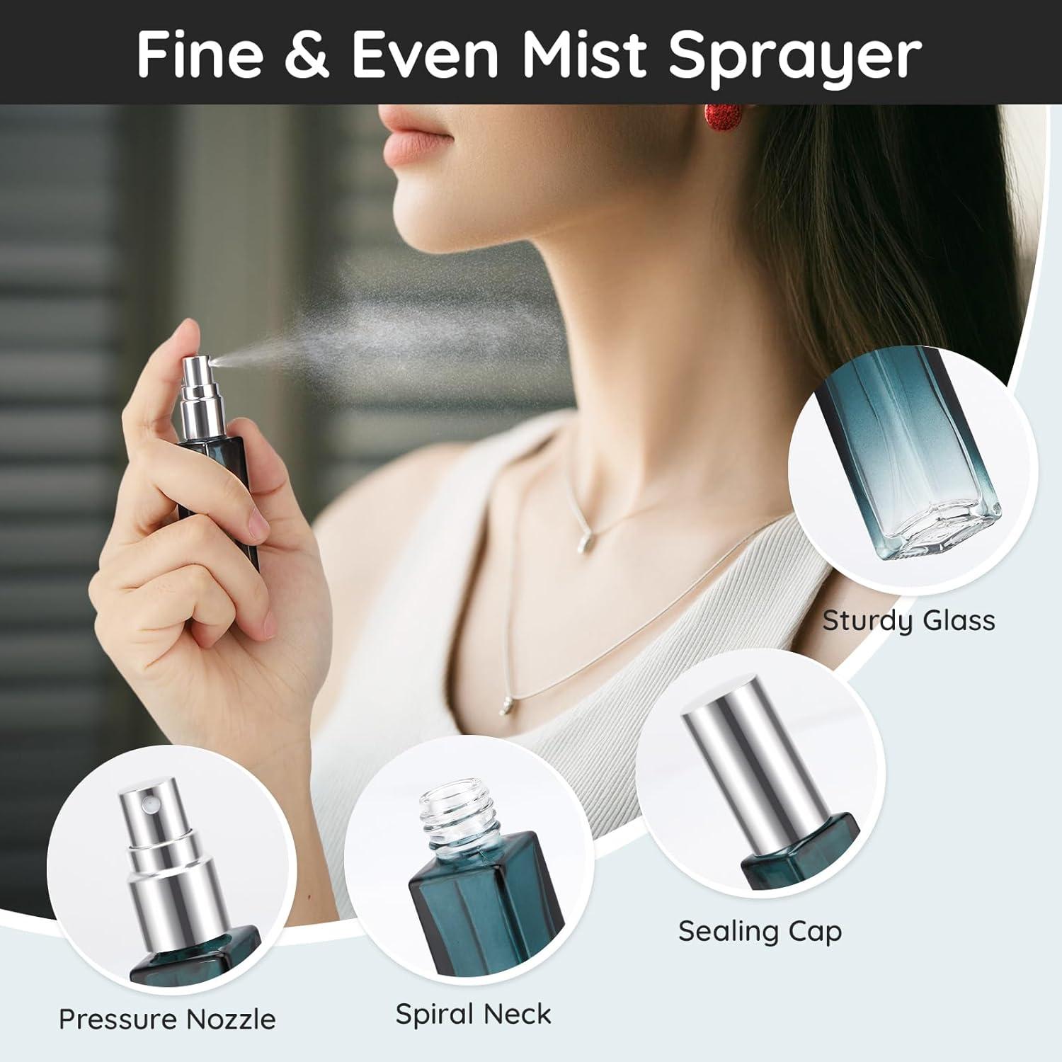 Conjunto de 5 Botellas de Perfume de Vidrio Segbeauty 10ML