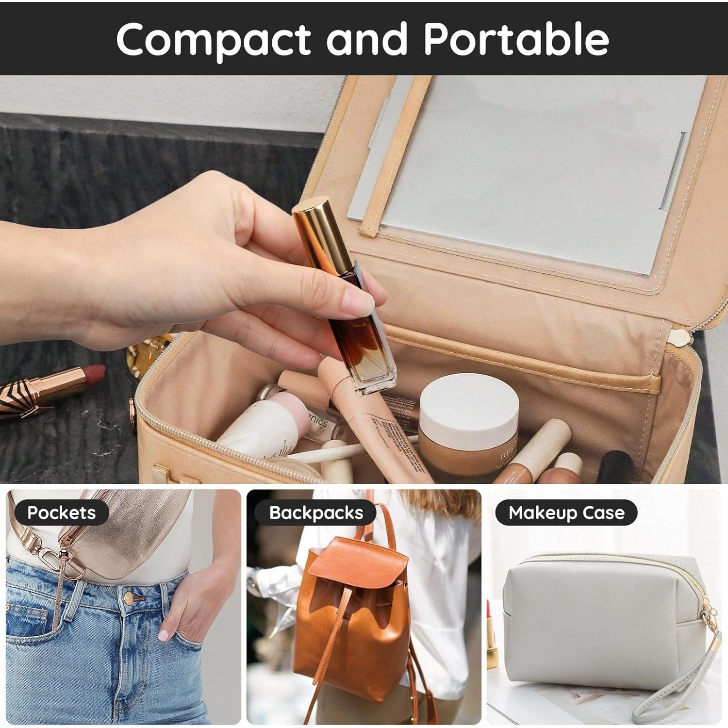 Conjunto de 5 Botellas de Perfume de Vidrio Segbeauty 10ML