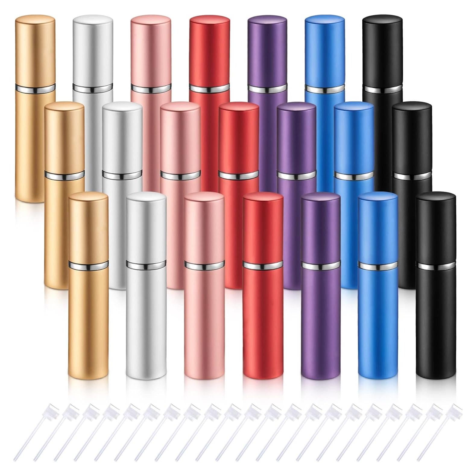 21 Botellas Atomizadoras de Perfume Tessco 5 ml Multicolor