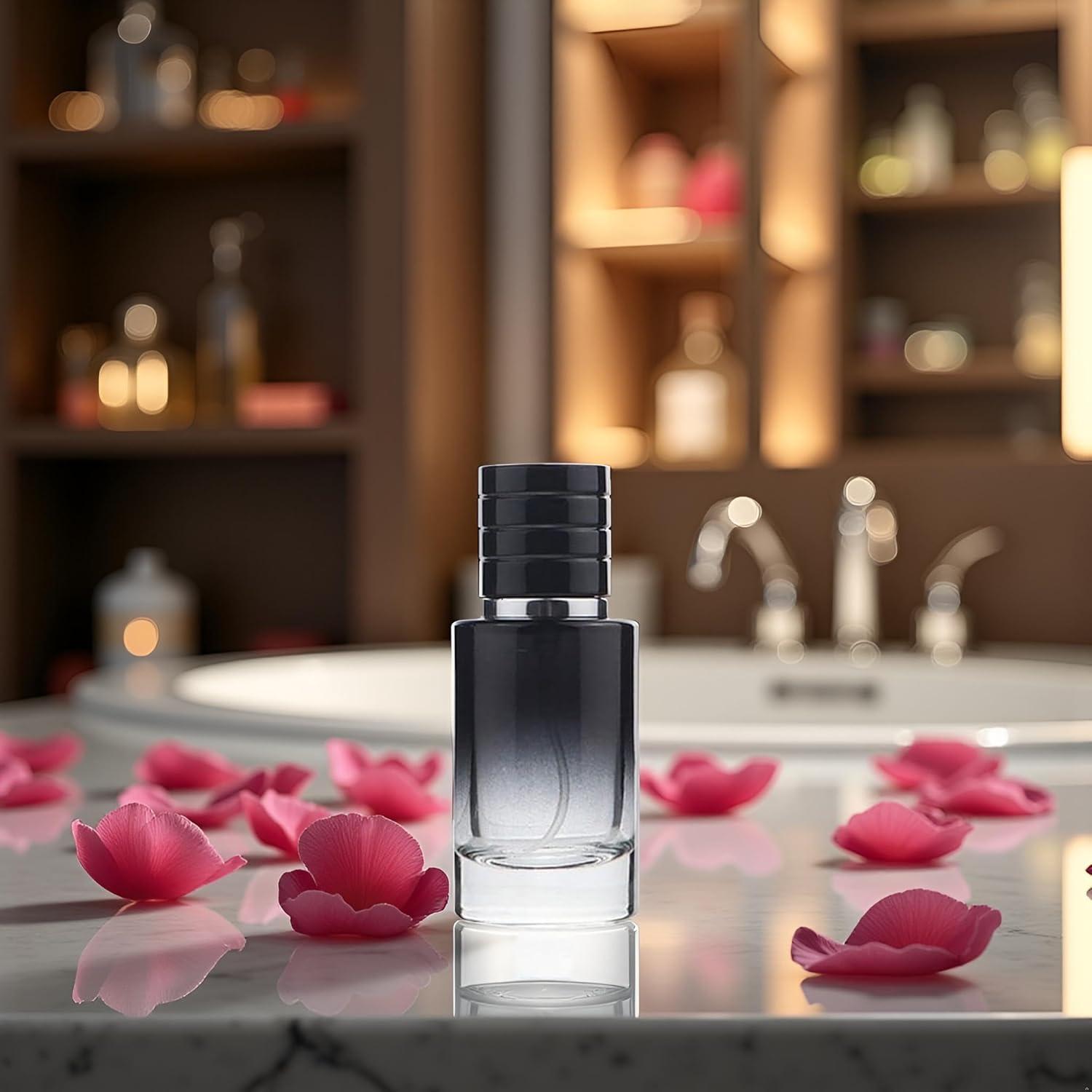 Atomizador de Perfume Fansoftiks 30ml Vidrio Negro Recargable