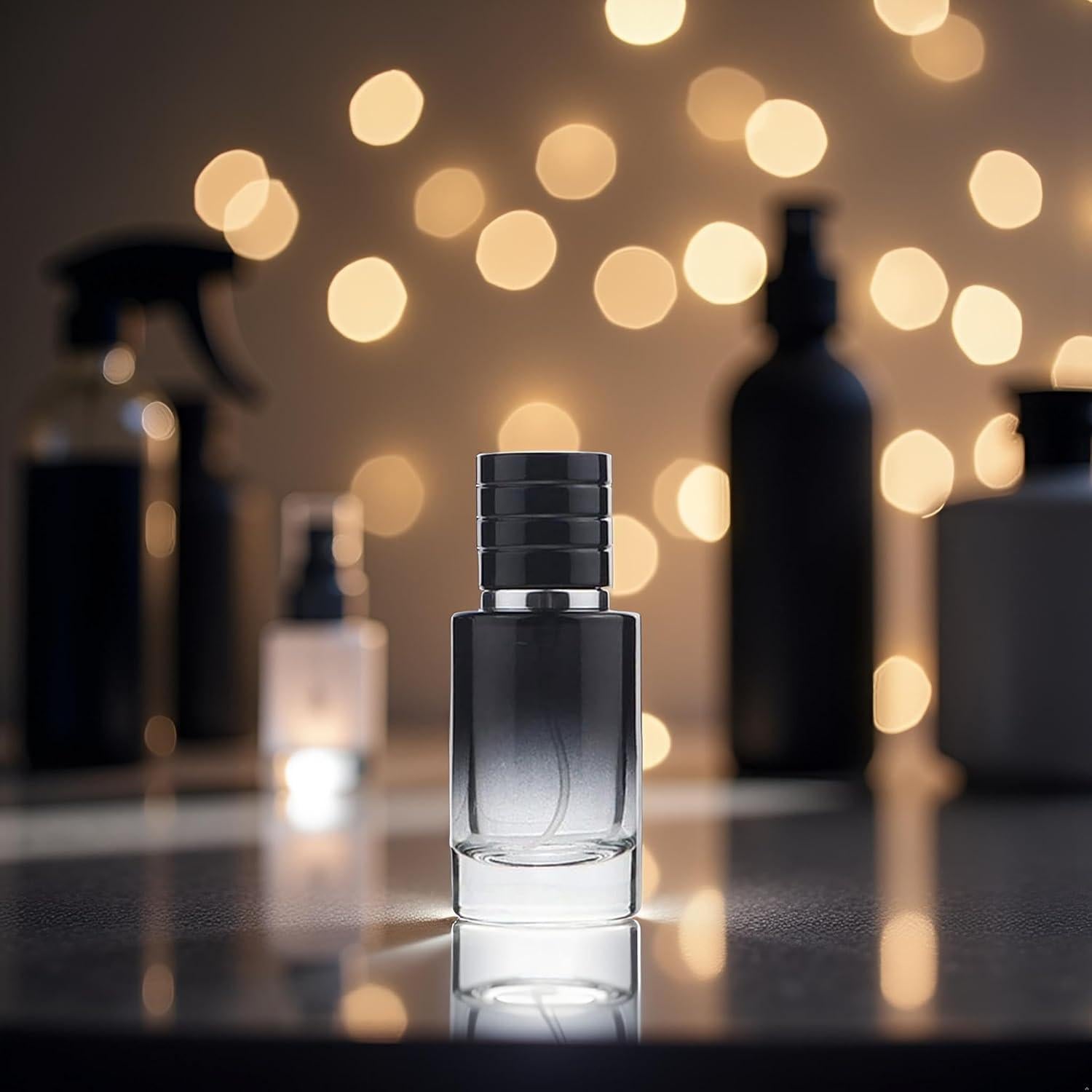 Atomizador de Perfume Fansoftiks 30ml Vidrio Negro Recargable