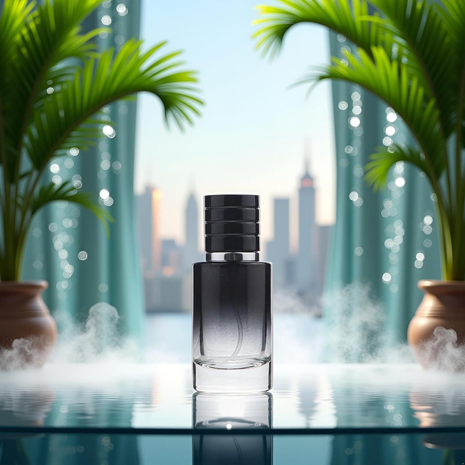 Atomizador de Perfume Fansoftiks 30ml Vidrio Negro Recargable