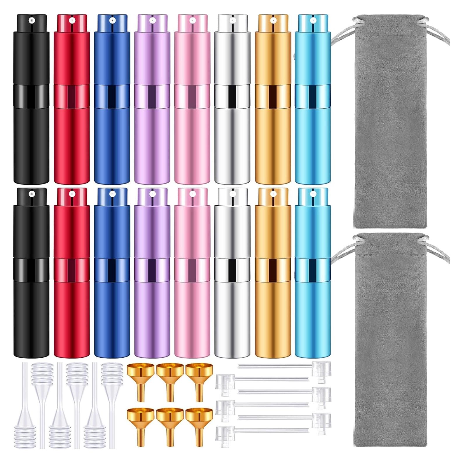 Atomizador de Perfume Rellenable Honeydak 16 Pack 8 ml Multicolor