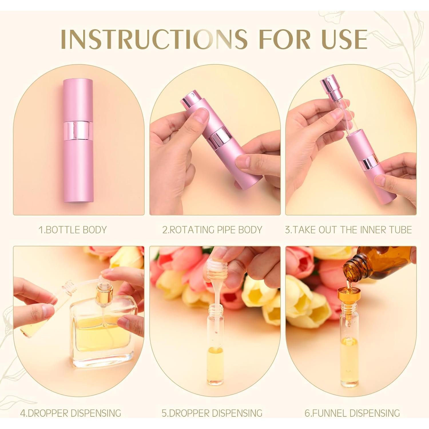 Atomizador de Perfume Rellenable Honeydak 16 Pack 8 ml Multicolor