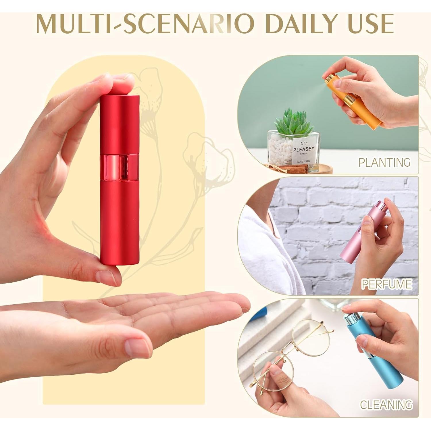 Atomizador de Perfume Rellenable Honeydak 16 Pack 8 ml Multicolor