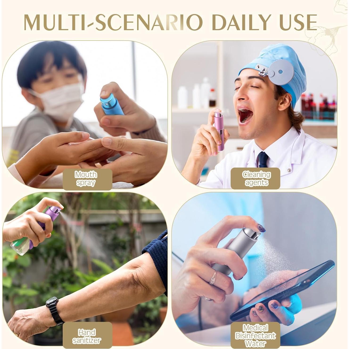 Atomizador de Perfume Rellenable Honeydak 16 Pack 8 ml Multicolor