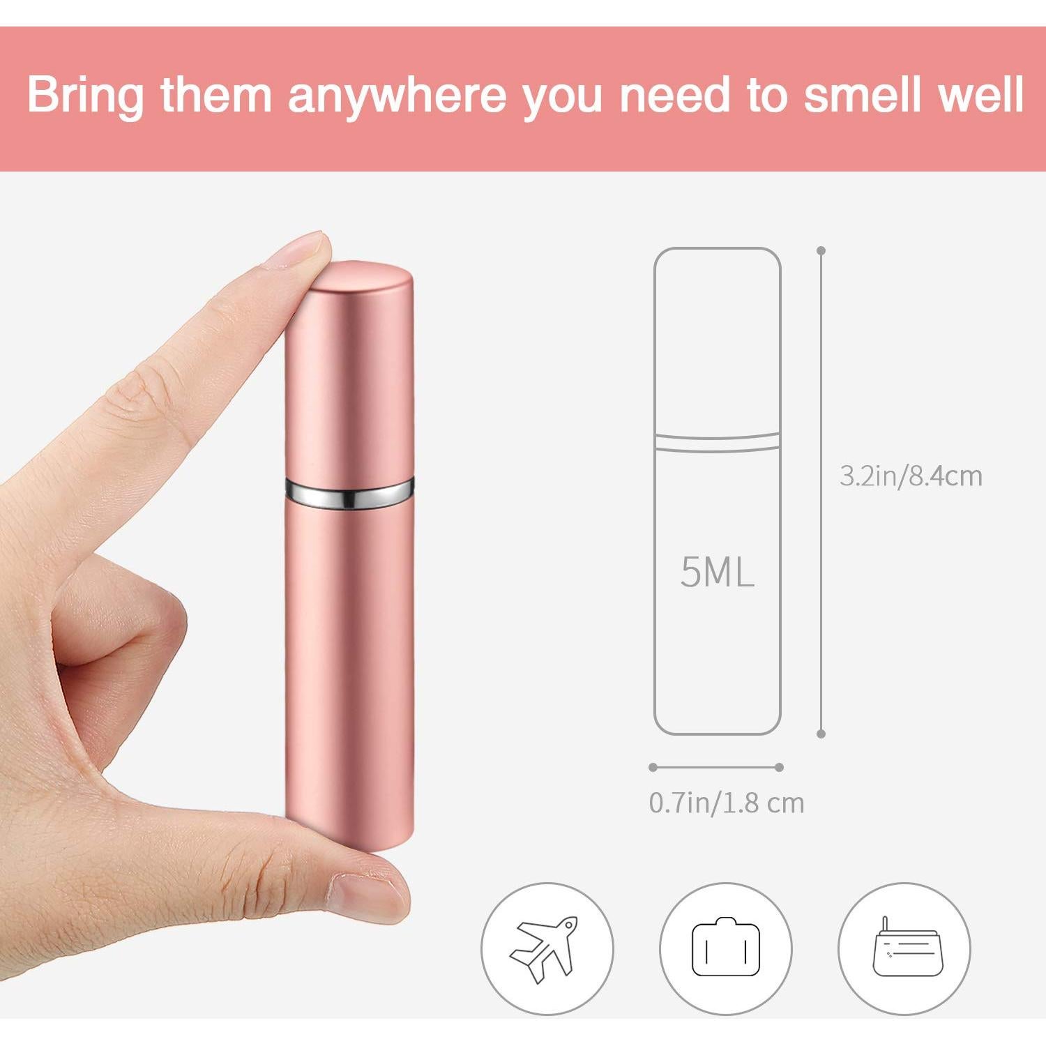 Atomizadores de Perfume Boao 14 Pcs 5 ml Recargables Multicolor