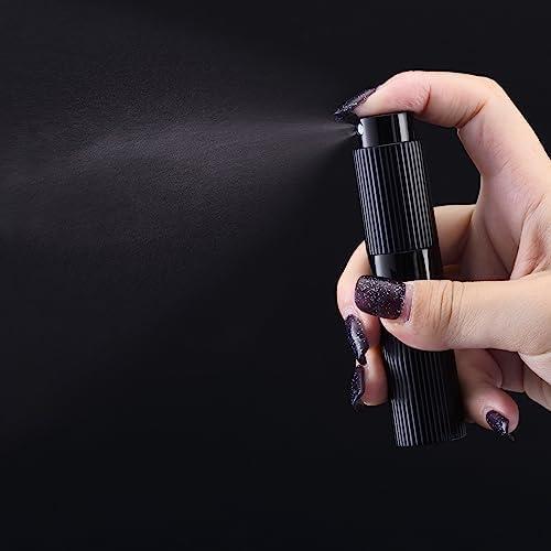 Atomizador de Perfume Rellenable Tekson 2PCS 8ml Negro y Rosa