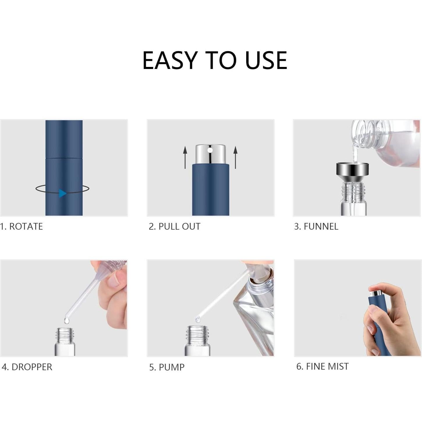 Atomizador de Perfume Portátil Lil Ray 8ML - 4 Piezas