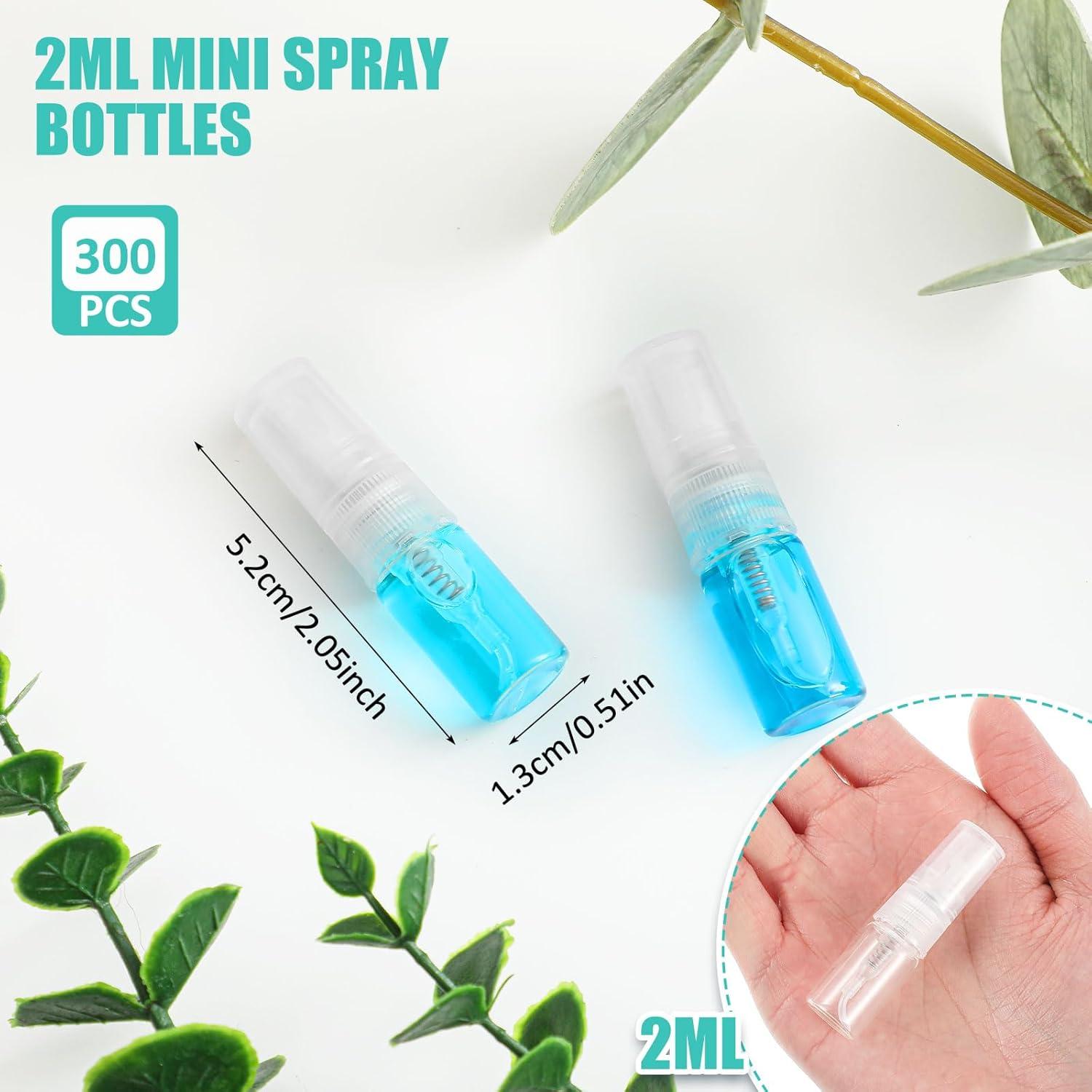 50 Mini Botellas de Spray 2 ml Zhehao Vidrio Transparente