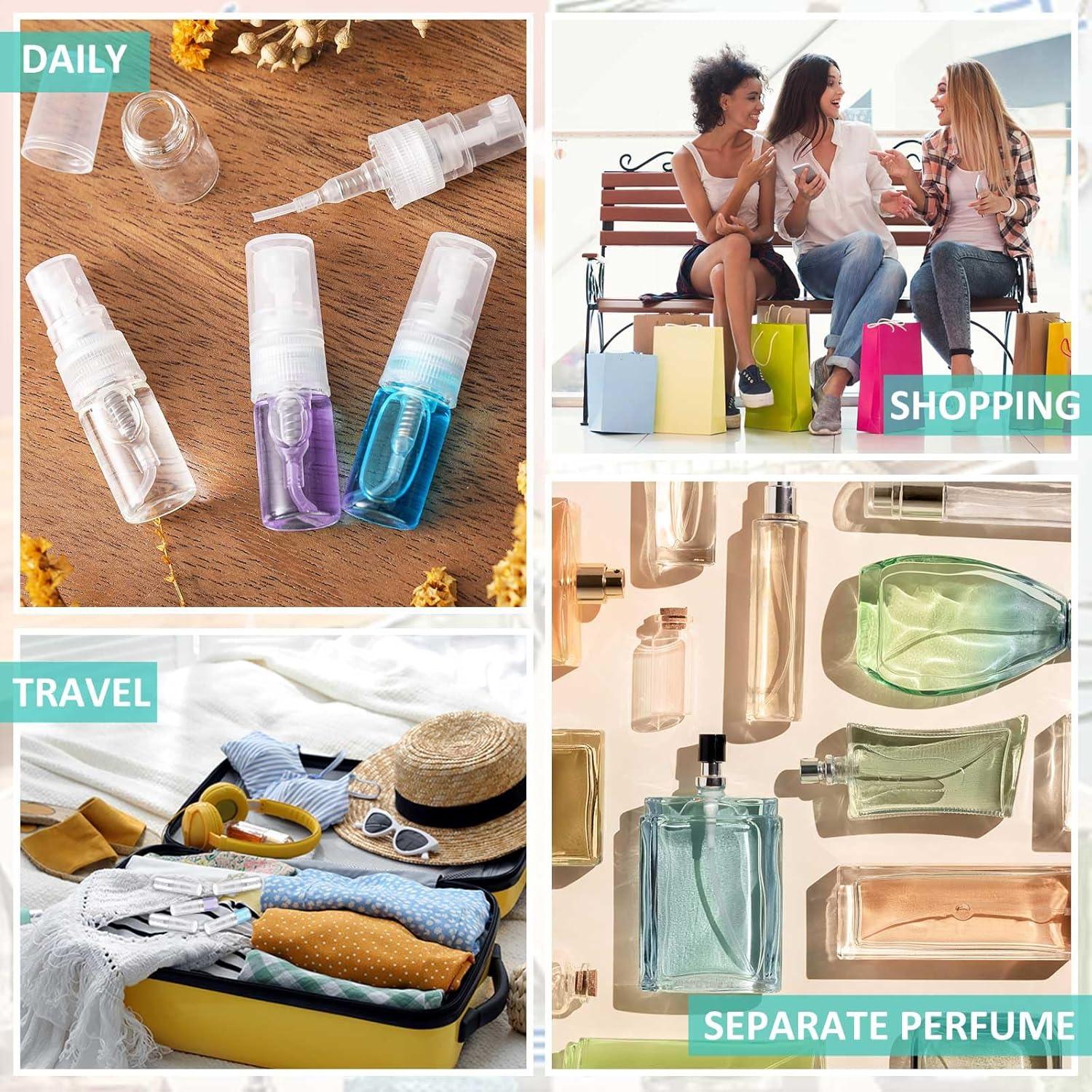 50 Mini Botellas de Spray 2 ml Zhehao Vidrio Transparente