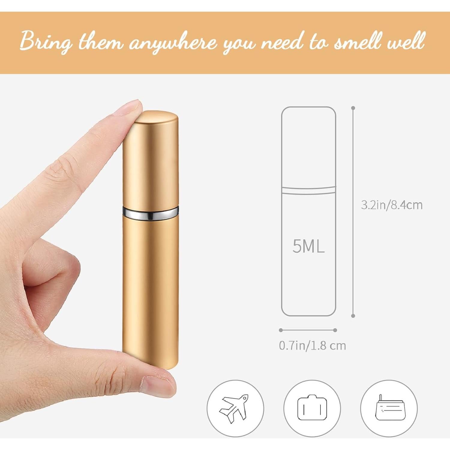 70 Piezas Atomizadores de Perfume Recargables Motiskyy 5 ml