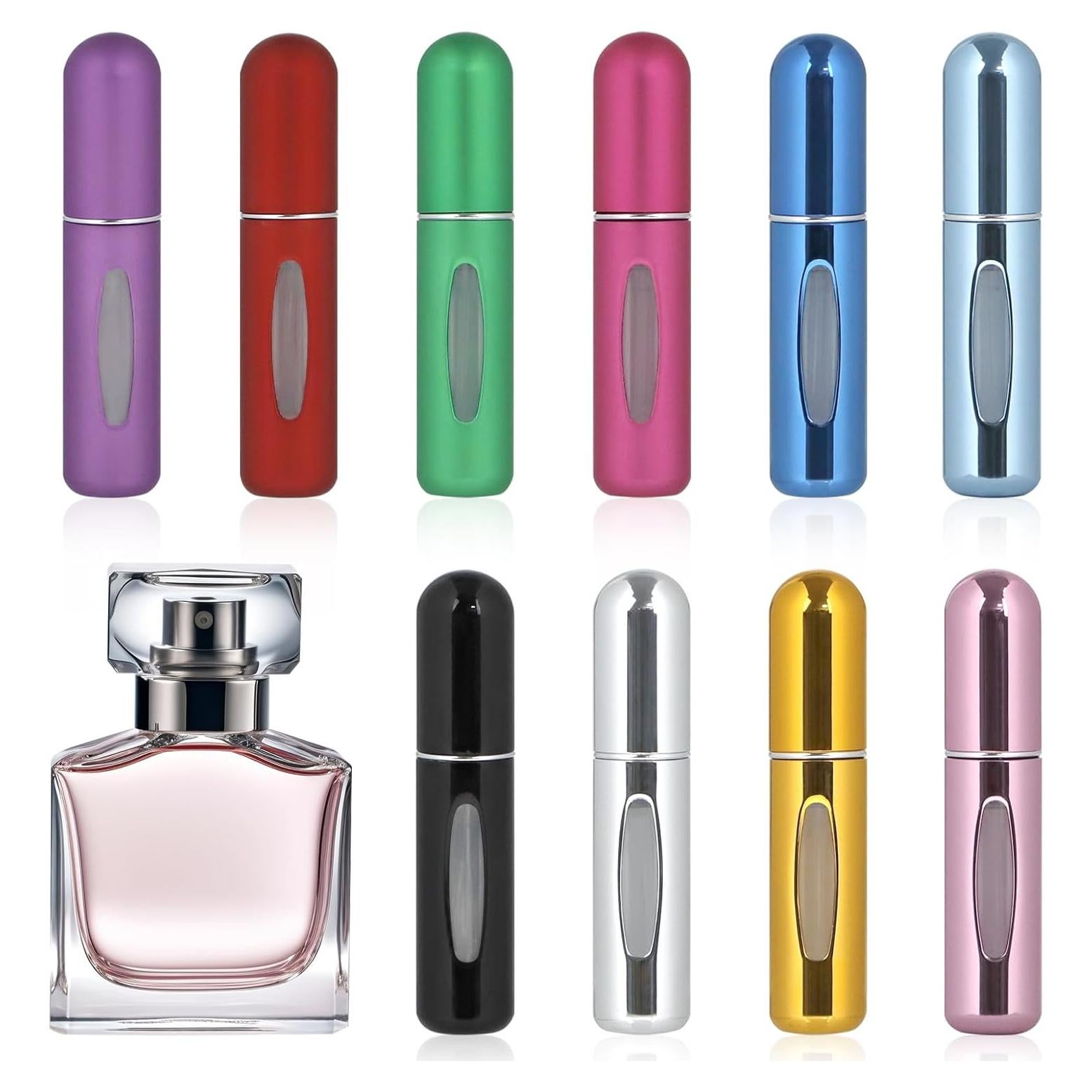 10 Botellas Atomizadoras Rellenables LIOUCBD 5ml Viaje