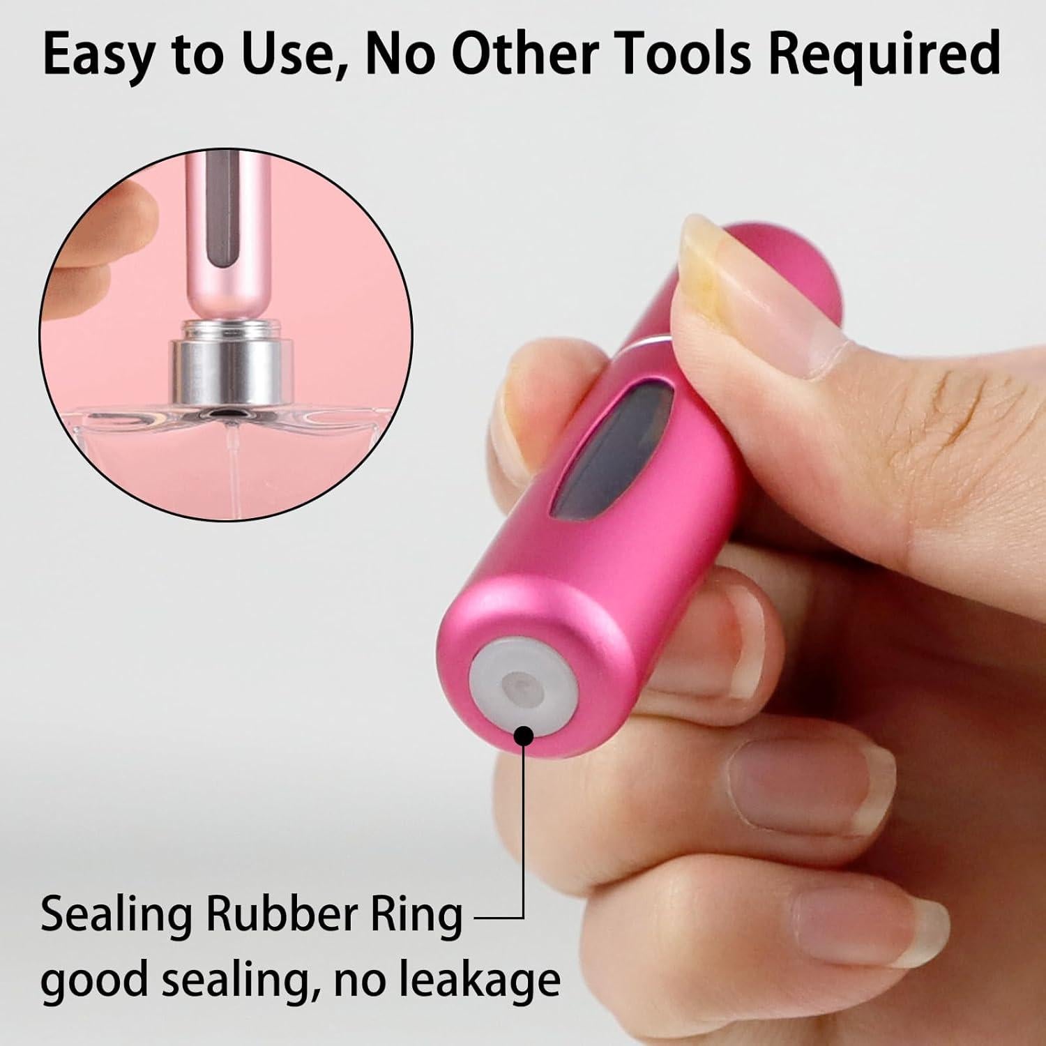 10 Botellas Atomizadoras Rellenables LIOUCBD 5ml Viaje